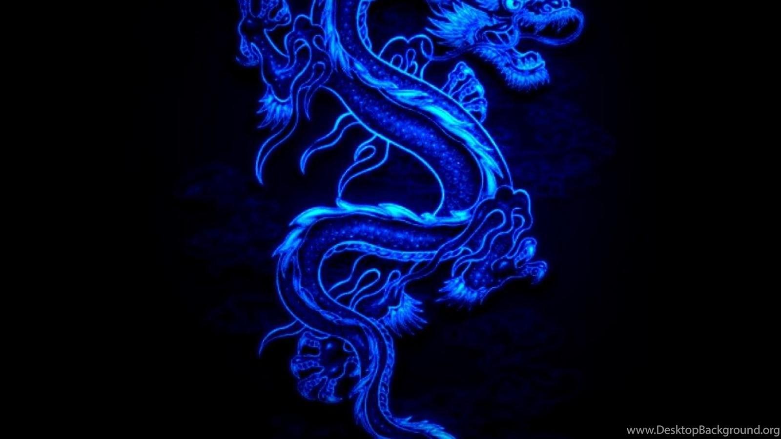 1600x900 Cool Blue Dragon Black Fire Wallpaper Background Picture And. Desktop Background
