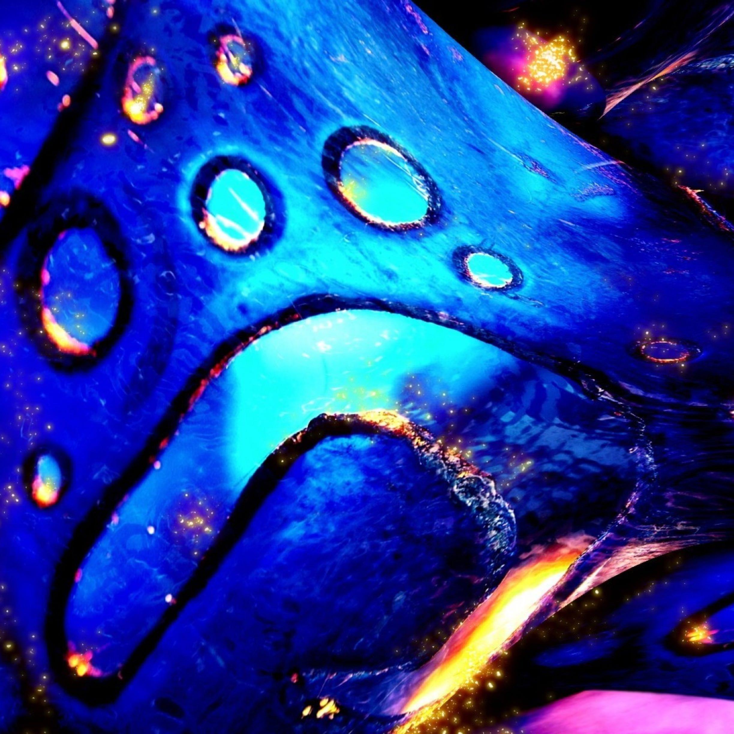 2448x2448 Cool blue flame. wallpaper.sc iPad