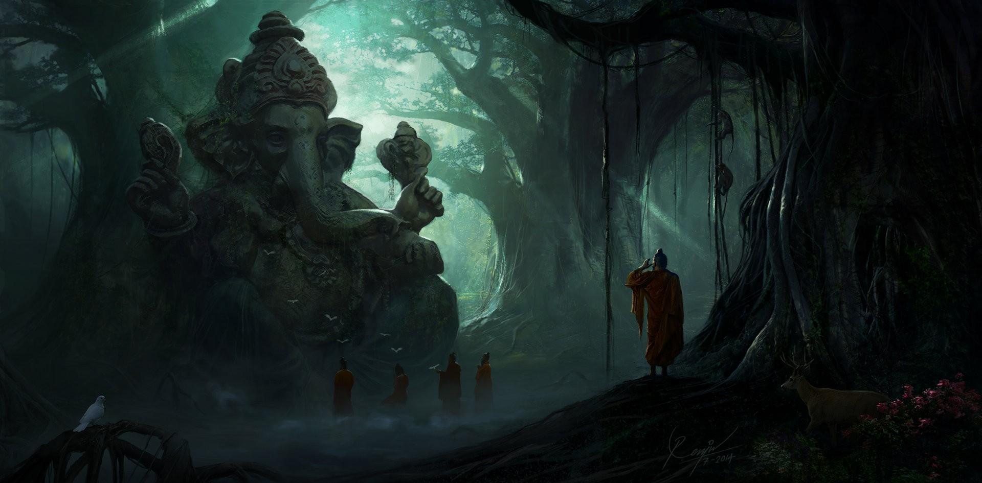 1920x945 #Ganesha, #India wallpaper HD Wallpaper