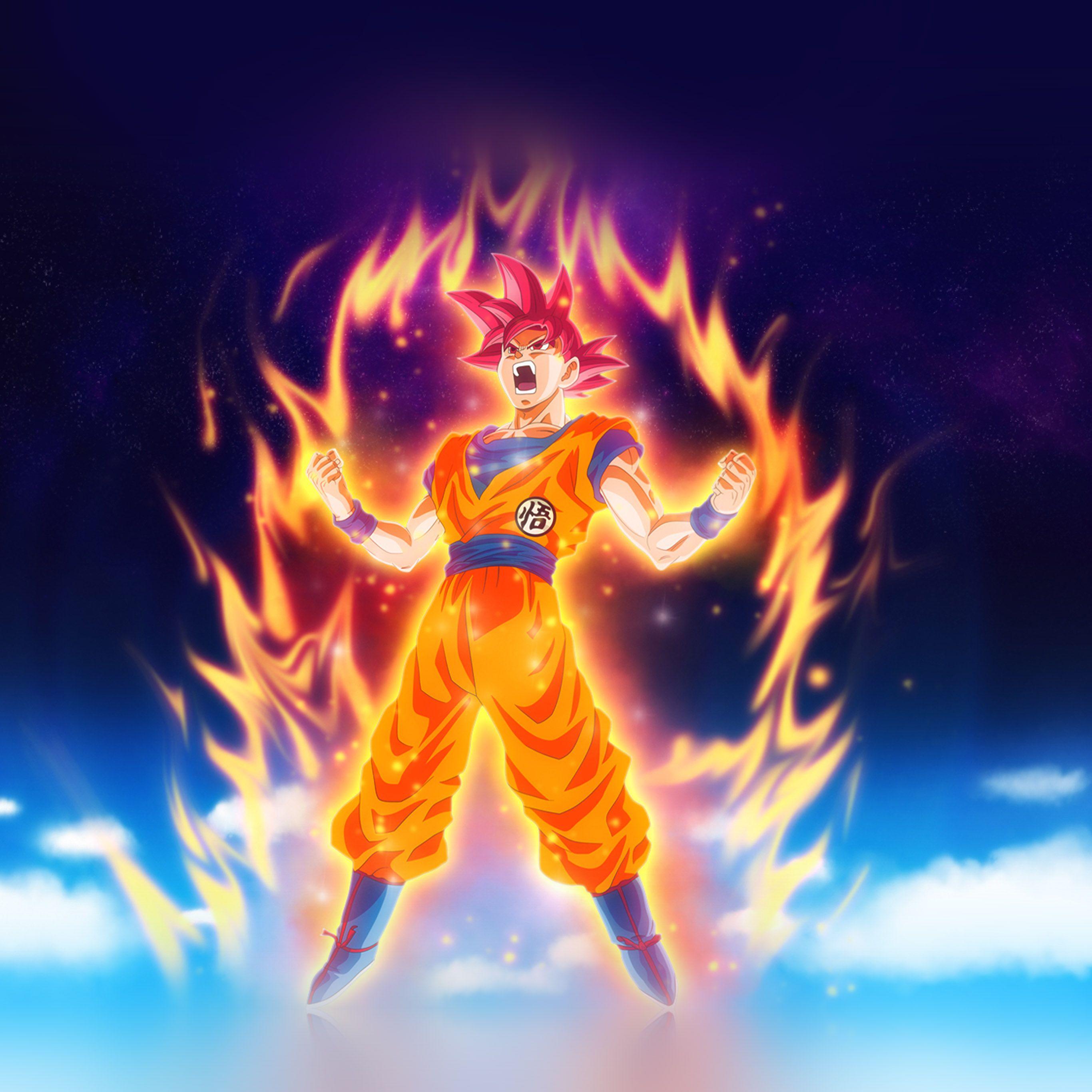 2732x2732 Androidpapers.co. Android wallpaper. dragon ball fire art