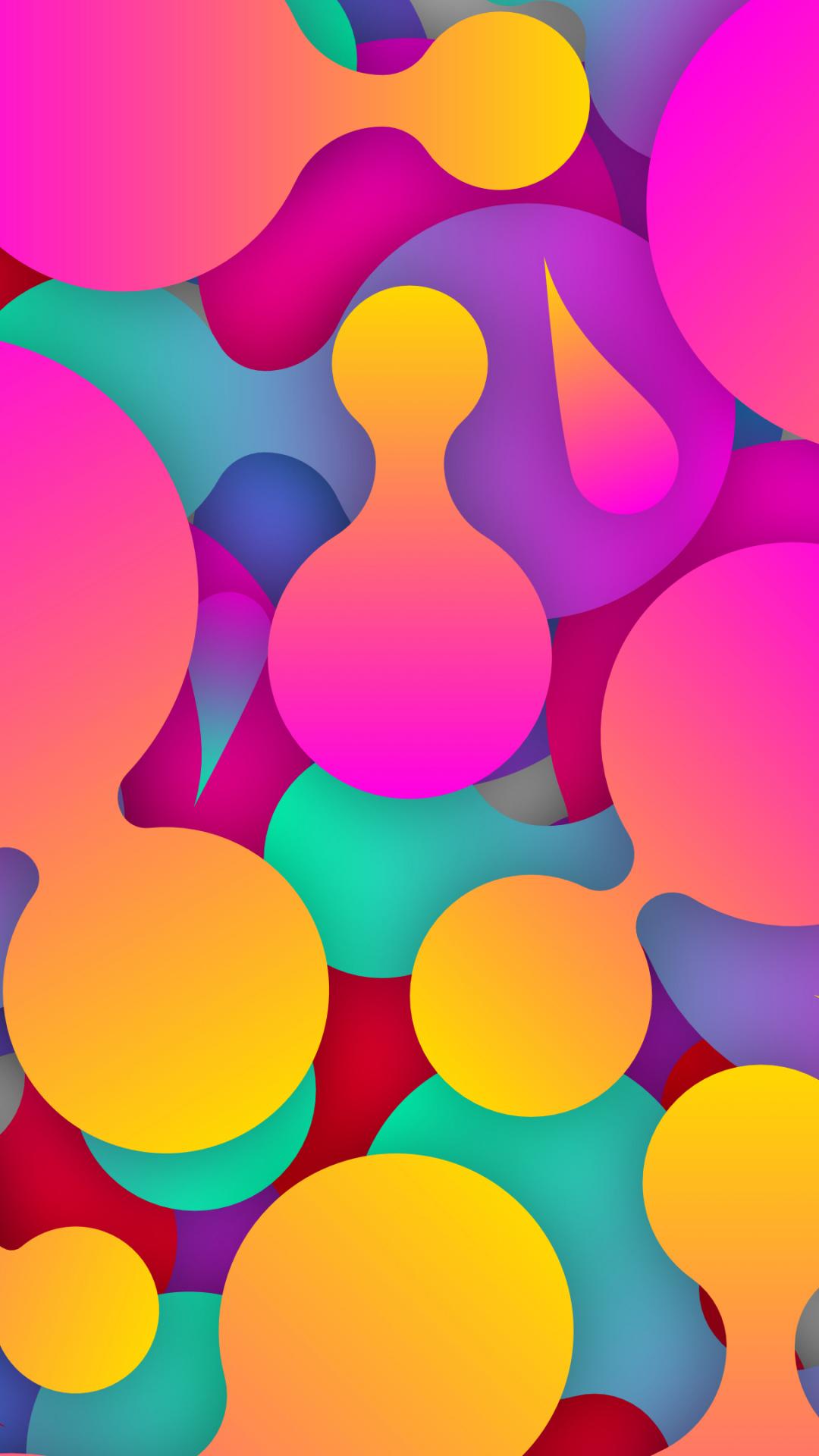1080x1920 Download Digital art, abstract, colorful, dumbbell shapes wallpaper, 1080x Samsung Galaxy S S Note, Sony Xperia Z, Z Z Z HTC One, Lenovo Vibe, Google Pixel OnePlus Honor Xiaomi