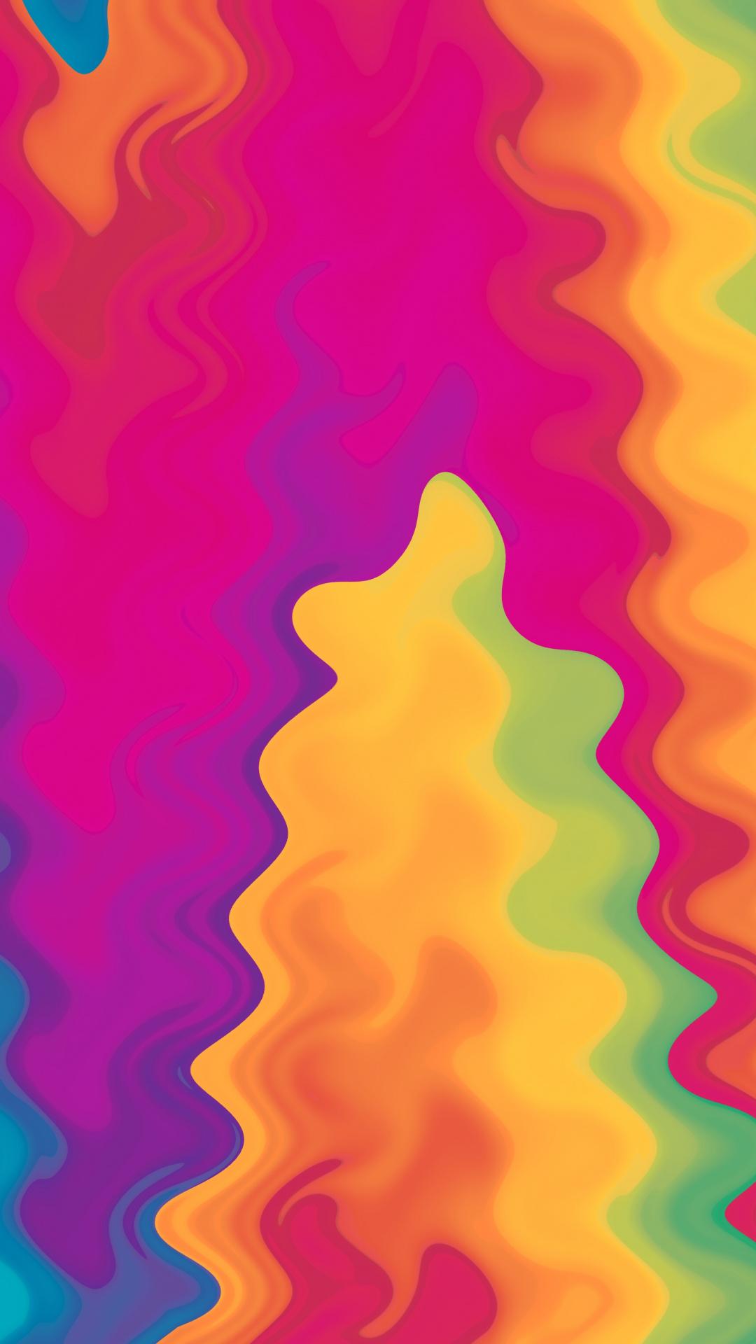 1080x1920 Download Waves, colorful, abstract art wallpaper, 1080x Samsung Galaxy S S Note, Sony Xperia Z, Z Z Z HTC One, Lenovo Vibe, Google Pixel OnePlus Honor Xiaomi Redmi Note