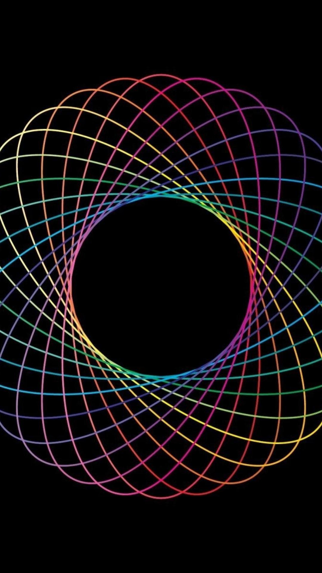 1080x1920 Colorful Spirograph Abstract Htc one wallpaper