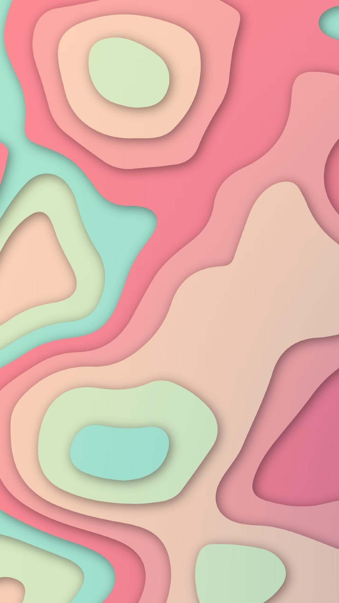 1080x1920 Pastel Slide Elevation Colorful Abstract iPhone 6s, 6 Plus and Pixel XL , One Plus 3t, 5 Wallpaper, HD Abstract 4K Wallpaper, Image, Photo and Background