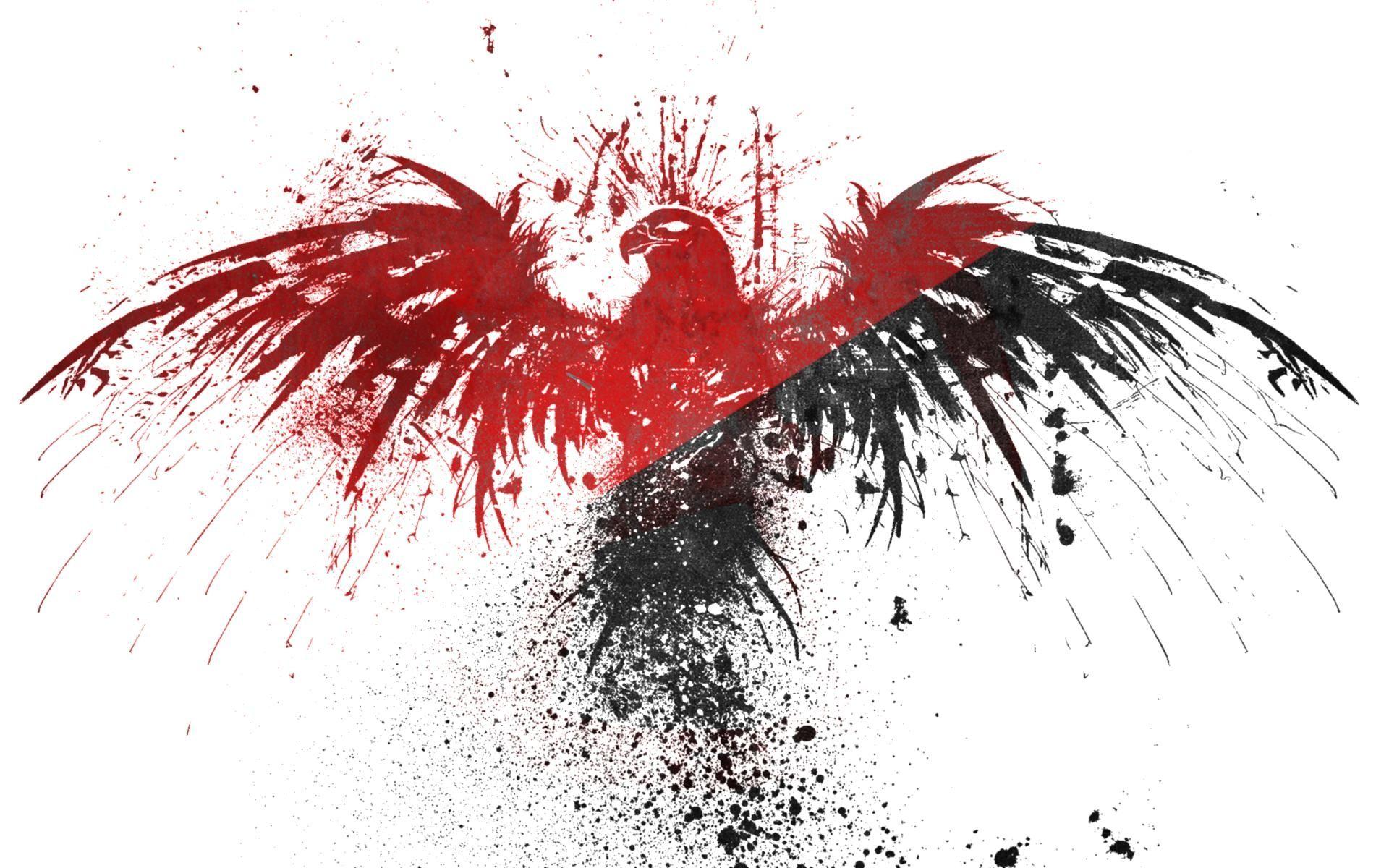 1920x1200 Black White Red Wallpaper