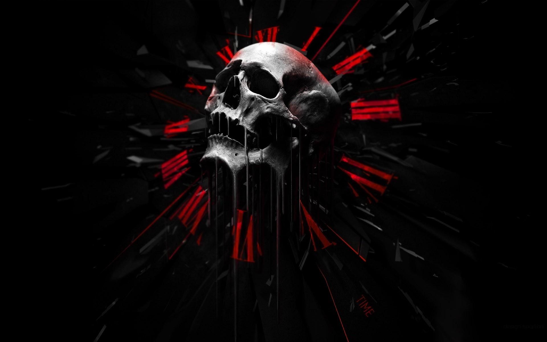 1920x1200 abstract skulls black dark red white High Quality Wallpaper, High Definition Wallpaper