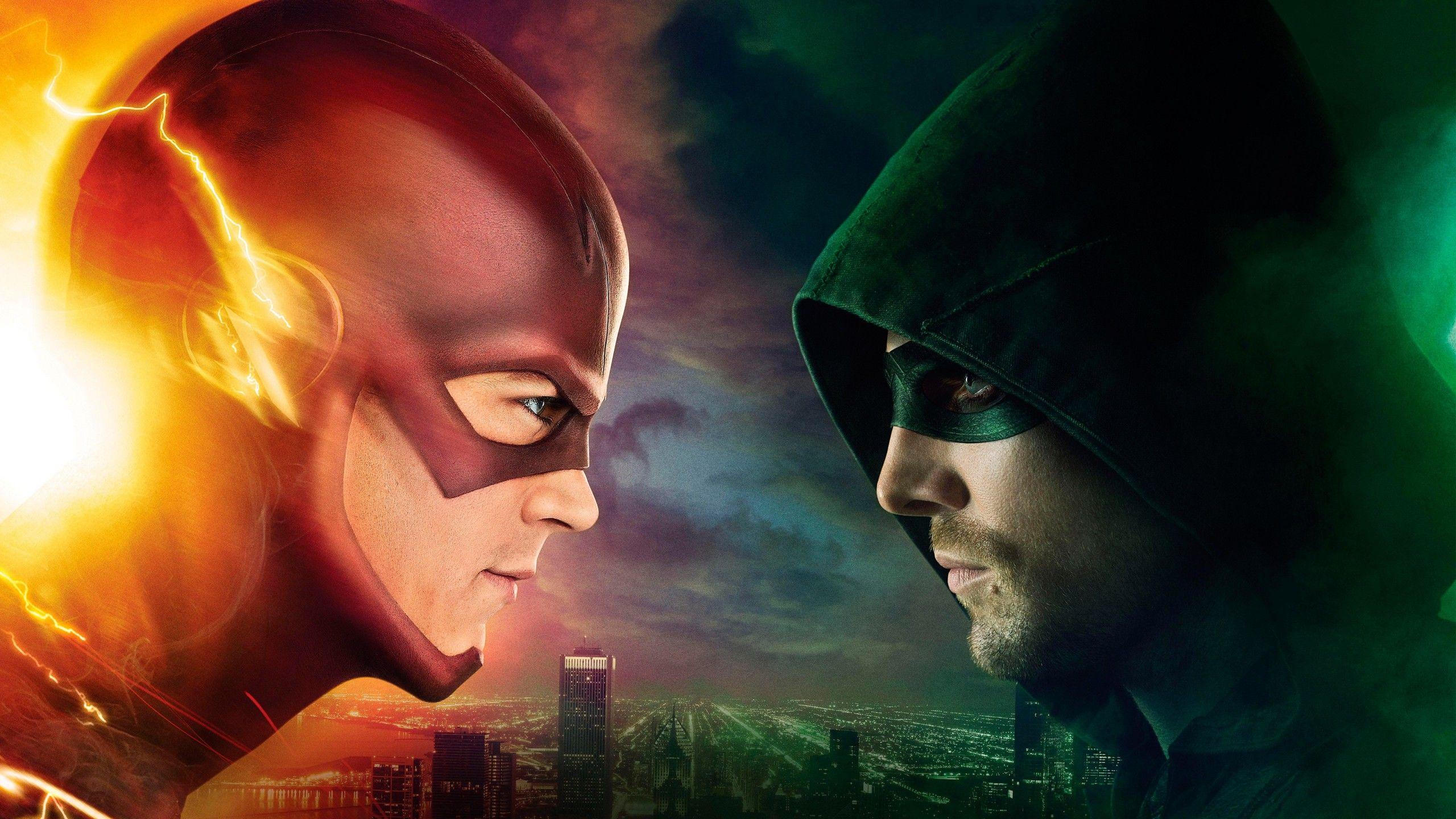 2560x1440 Wallpaper The Flash, Arrow, Best TV Series of Stephen Amell, 4