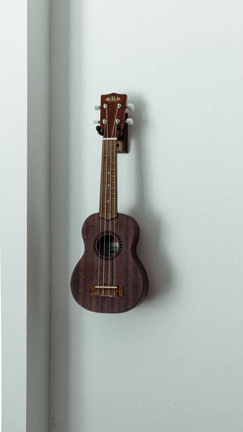 938x1668 Wallpaper Ukulele, Musical Instrument, Strings, Wall HD Wallpaper