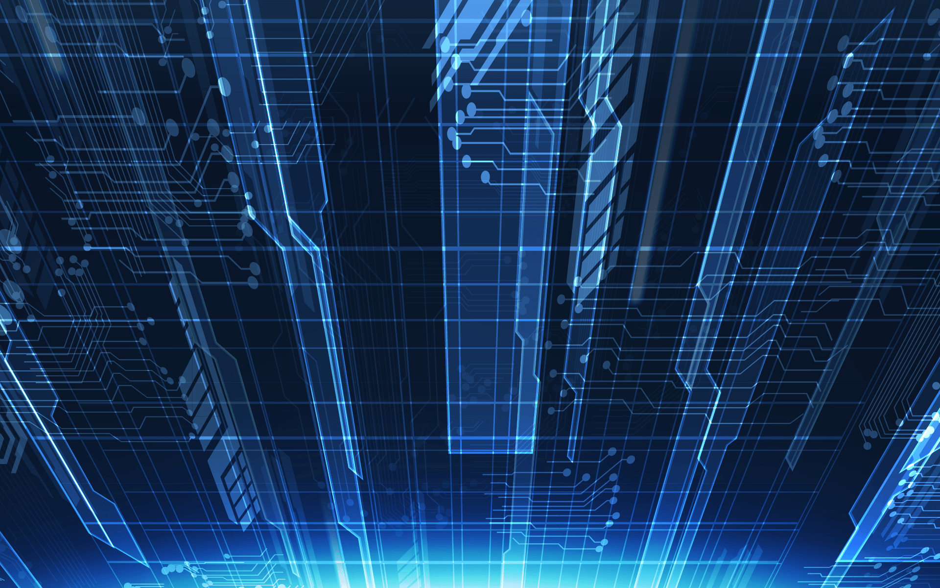 1920x1200 Blue Tech Wallpaper