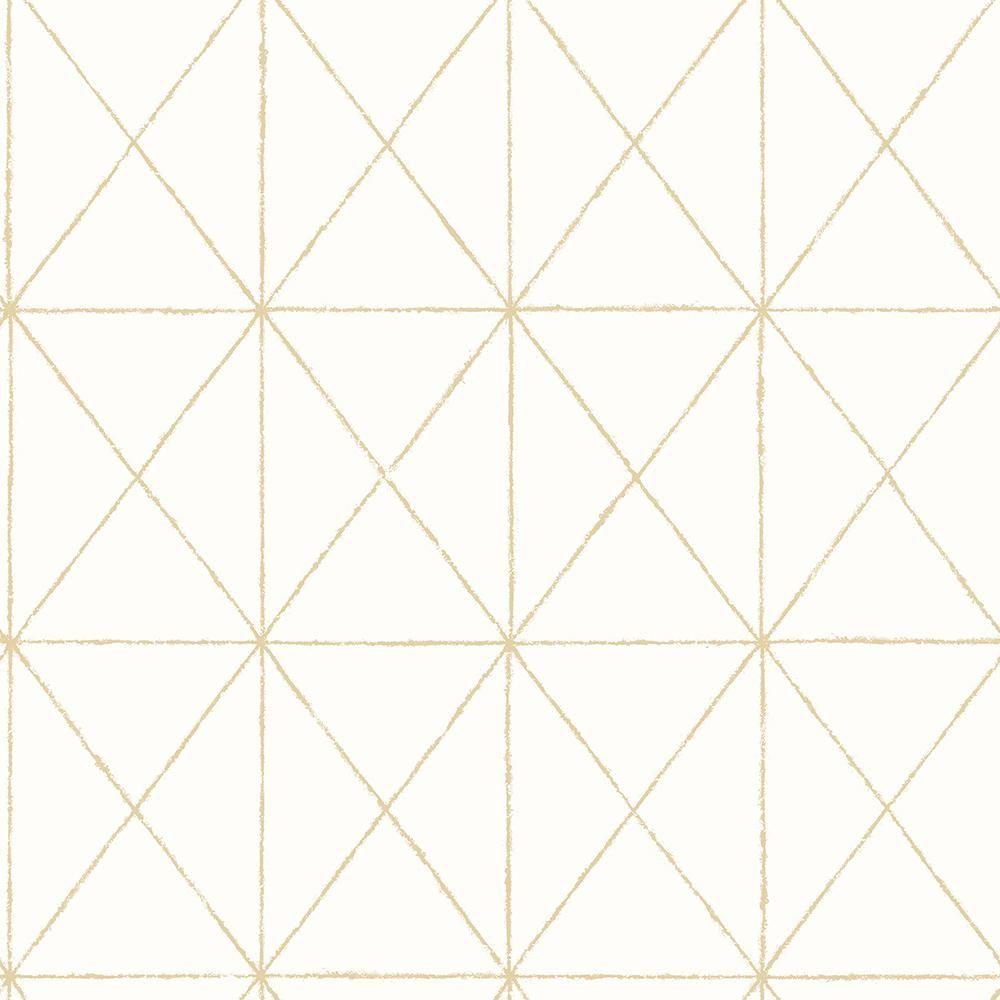 1000x1000 A Street Intersection Gold Geometric Wallpaper