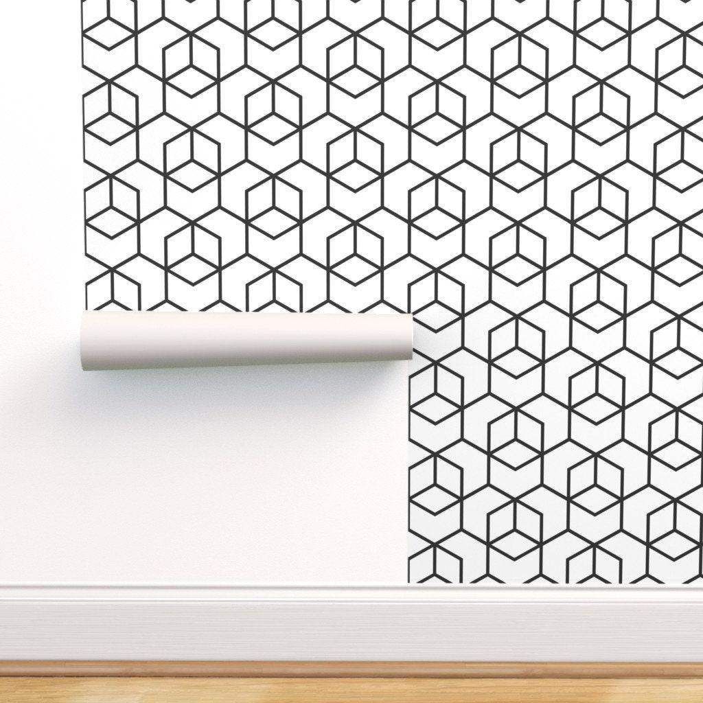 Black and White Hexagon Wallpapers - Top Free Black and White Hexagon
