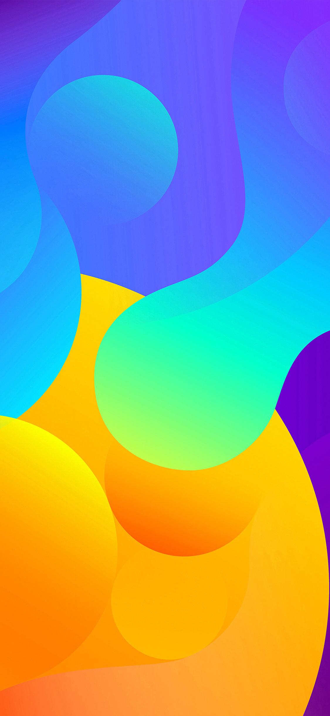 1125x2436 iPhone X wallpaper. abstract art color basic background pattern blue orange