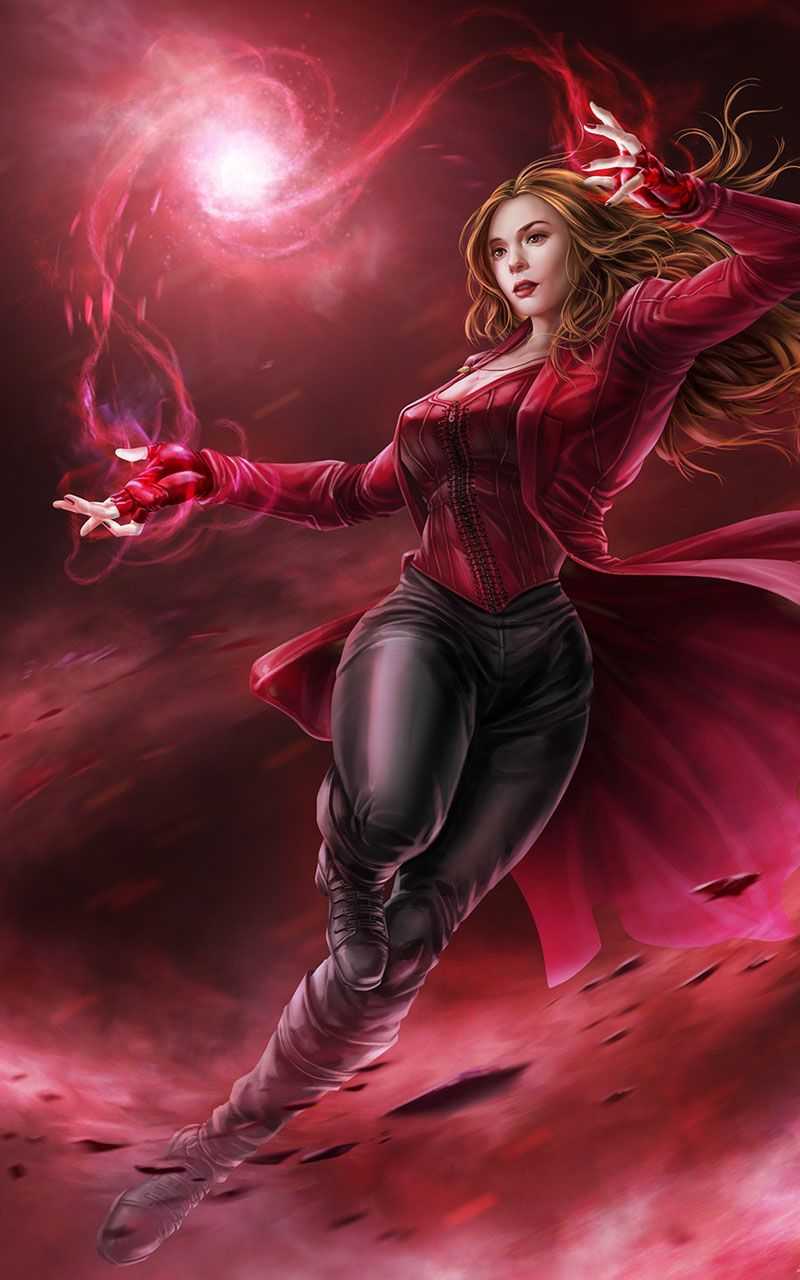 800x1280 Scarlet Witch Wallpaper