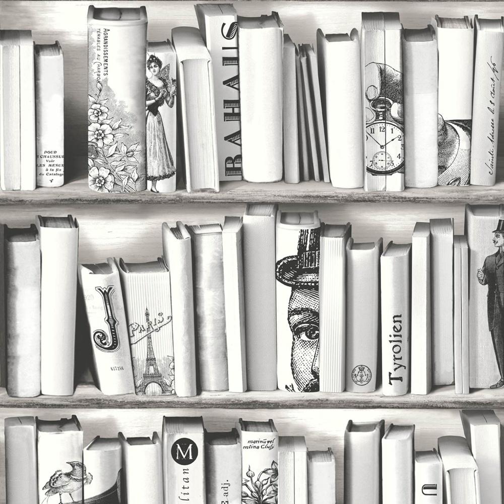 1000x1000 White Books Wallpaper