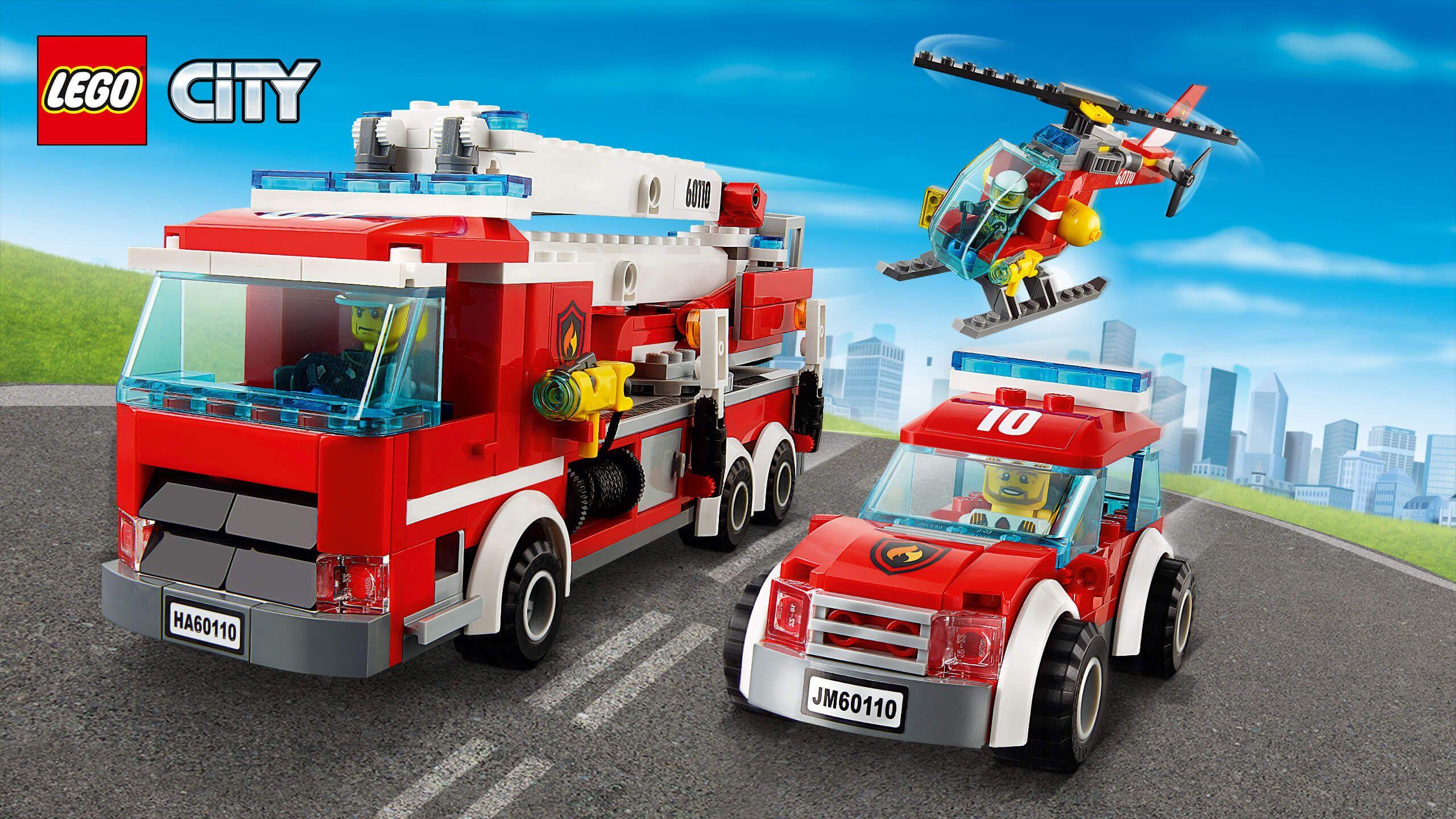 2560x1440 LEGO City Fire Wallpaper