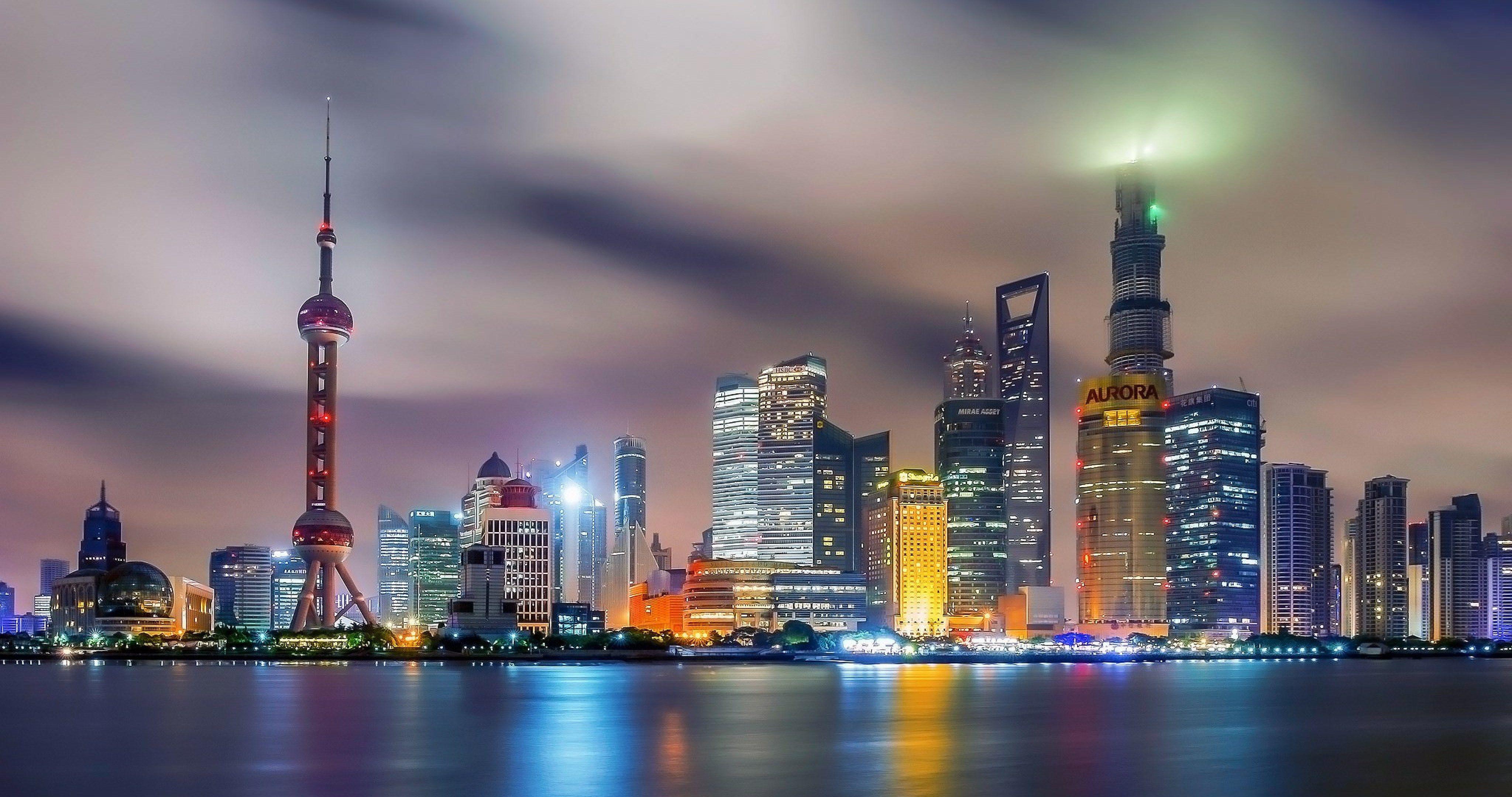 4096x2160 Shanghai City China 4K HD Wallpaper