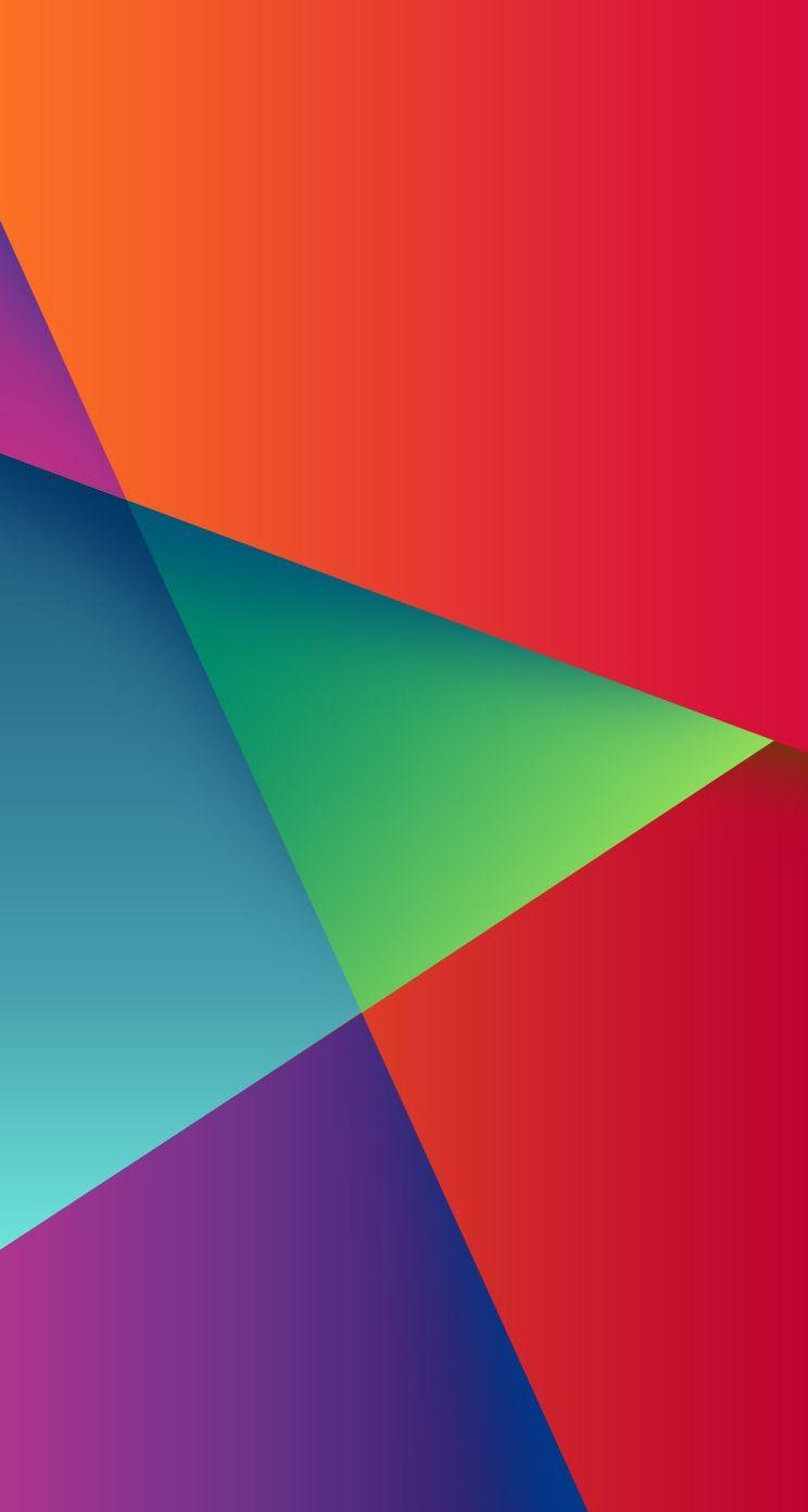 744x1392 Geometric Colorful Triangle Match iPhone se Wallpaper Download