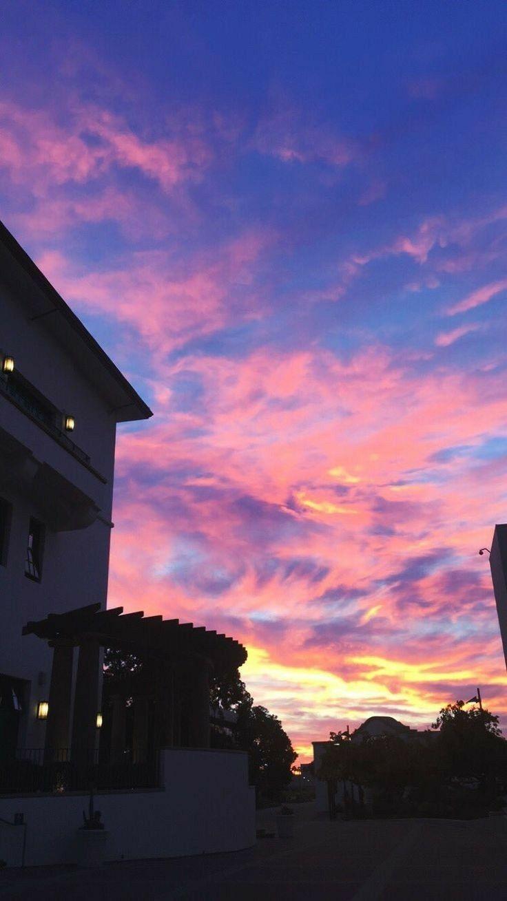 736x1309 Aesthetic Scenery Aesthetic Pink Sunset Wallpaper Wallpaper Portal