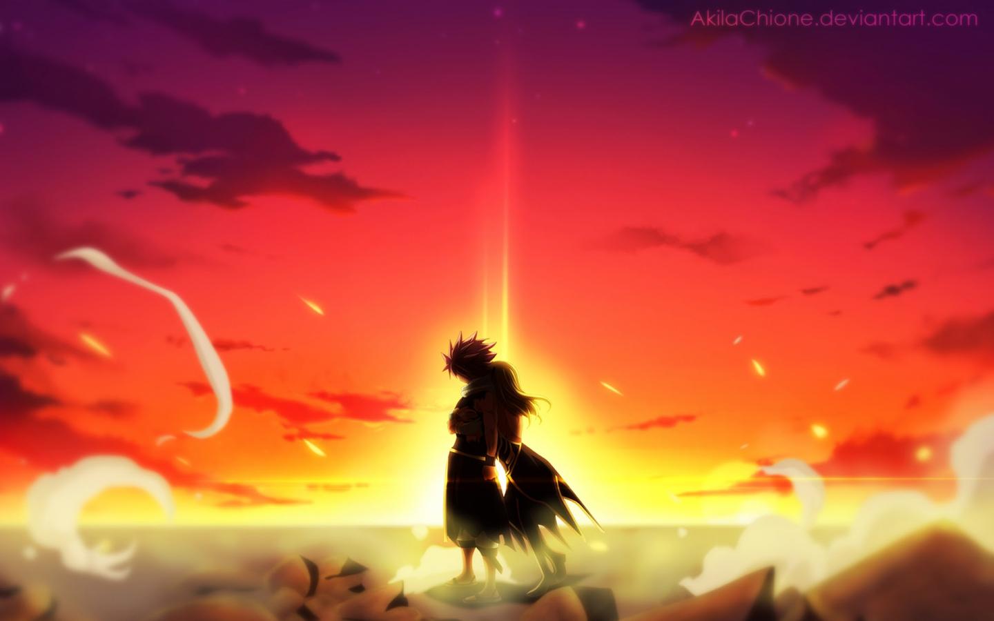 1440x900 Free download natsu lucy hug sunset fairy tail anime HD wallpaper 1920x1200 b025 [1920x1200] for your Desktop, Mobile & Tablet. Explore Fairy Tail iPad Wallpaper. Fairy Tail Wallpaper HD