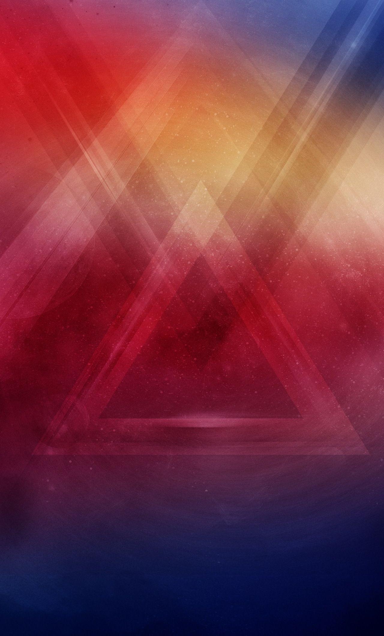 1280x2120 Abstract Triangle Red iPhone HD 4k Wallpaper, Image