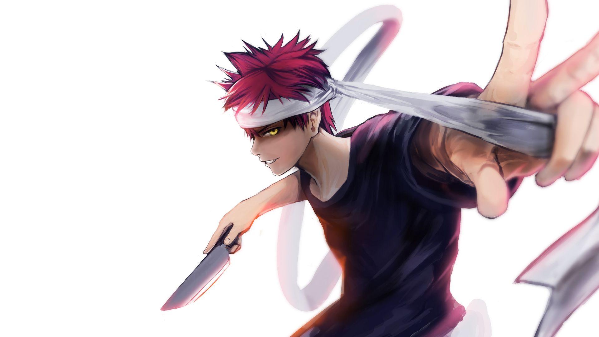 1920x1080 Desktop wallpaper anime boy, artwork, sōma yukihira, shokugeki no soma, HD image, picture, background, 91aba0