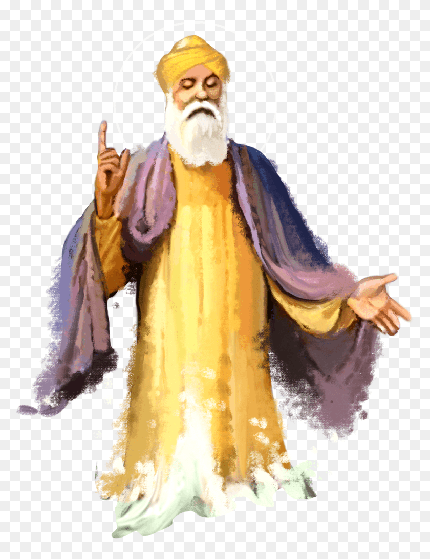 840x1093 Guru Nanak Dev Ji Png, Transparent Png