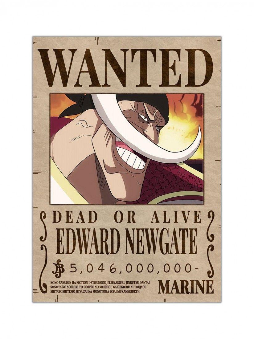 824x1100 Whitebeard Wanted Bounty Poster. Usopp, White beard, Anime inspired