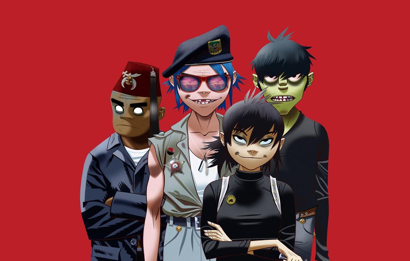 1332x850 Wallpaper Gorillaz, Alternative rock, alternative rock, Damon Alban, Daion Albarn, trip hop, trip hop, English virtual band, Jamie Hewlett, Jamie Hewlett, British virtual band image for desktop, section музыка