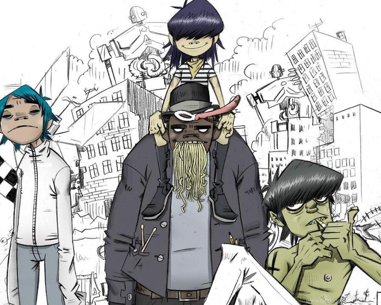 1280x1024 Gorillaz Music Awesome Musical Virtual Band Damon Albarn And Jamie. Desktop Background