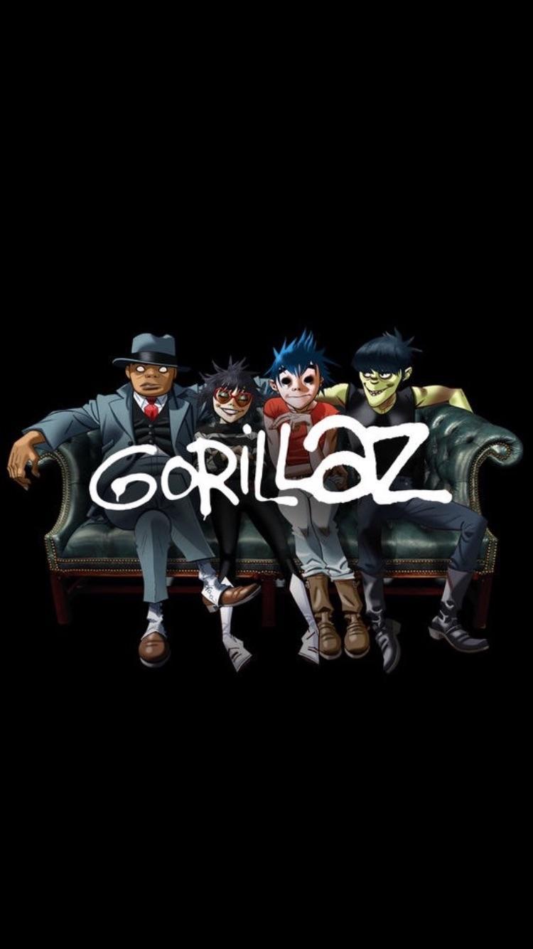 750x1334 Gorillaz Mobile Wallpaper