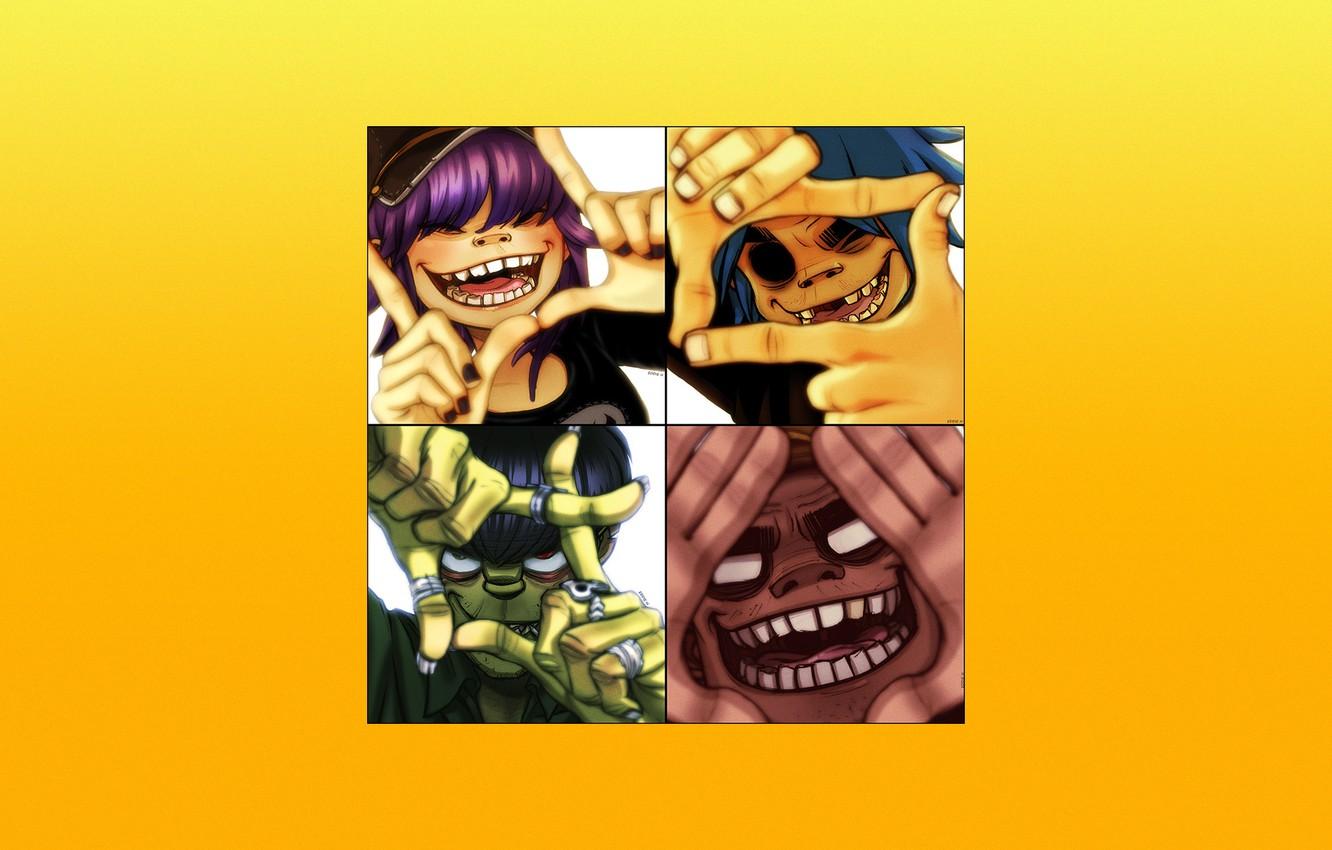 1332x850 Wallpaper Music, Style, Art, Gorillaz, Group, Noodle, Russel Hobbs, Noodle, Jamie Hewlett, Jamie Hewlett, Damon Albarn, Damon Albarn, Russell Hobbs, Murdoc Niccals, Murdoch Niccals, by Eddie Holly image for desktop, section музыка
