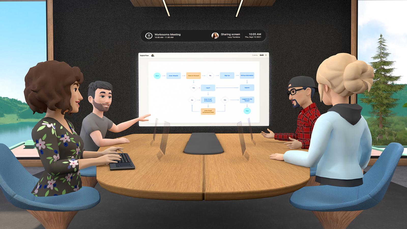 1600x900 Facebook 'metaverse': Mark Zuckerberg wants companies to hold meetings using new VR remote work app Horizon Workrooms New York