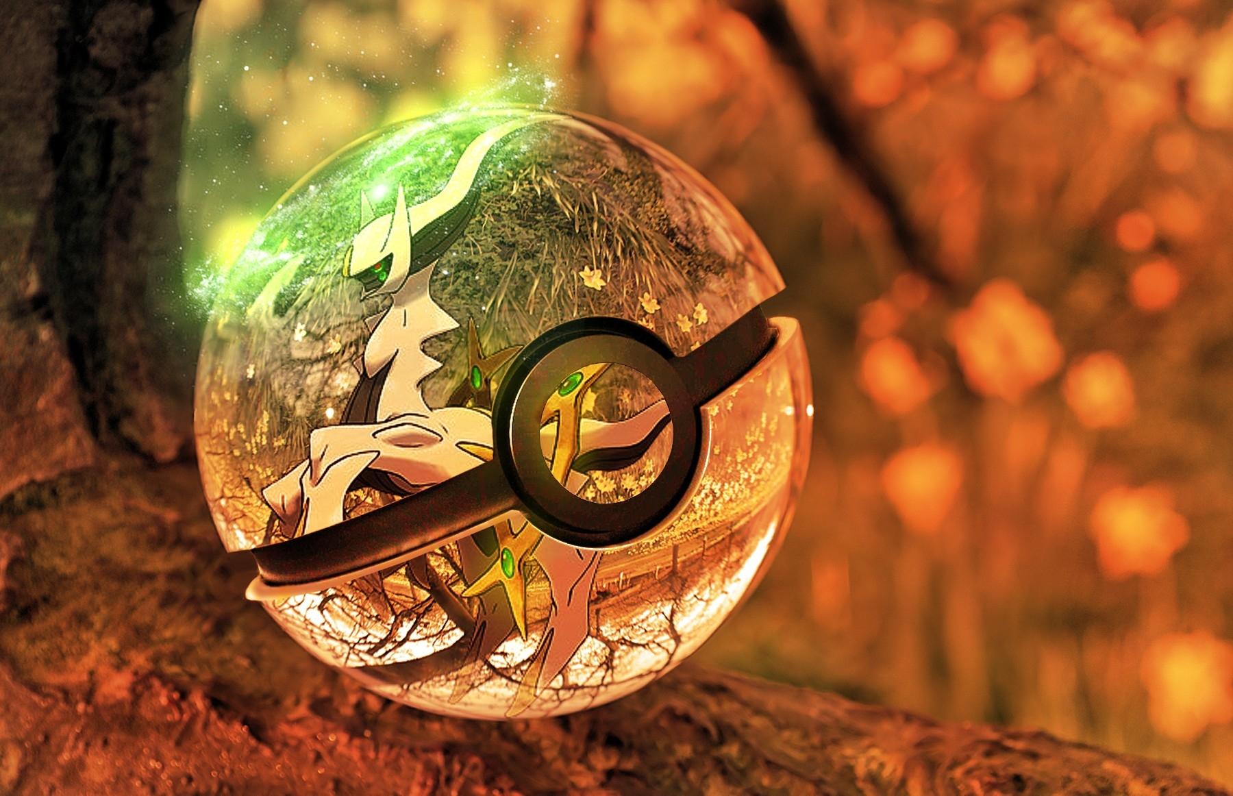 1800x1162 Legendary Pokemon In A Pokeball HD Wallpaper