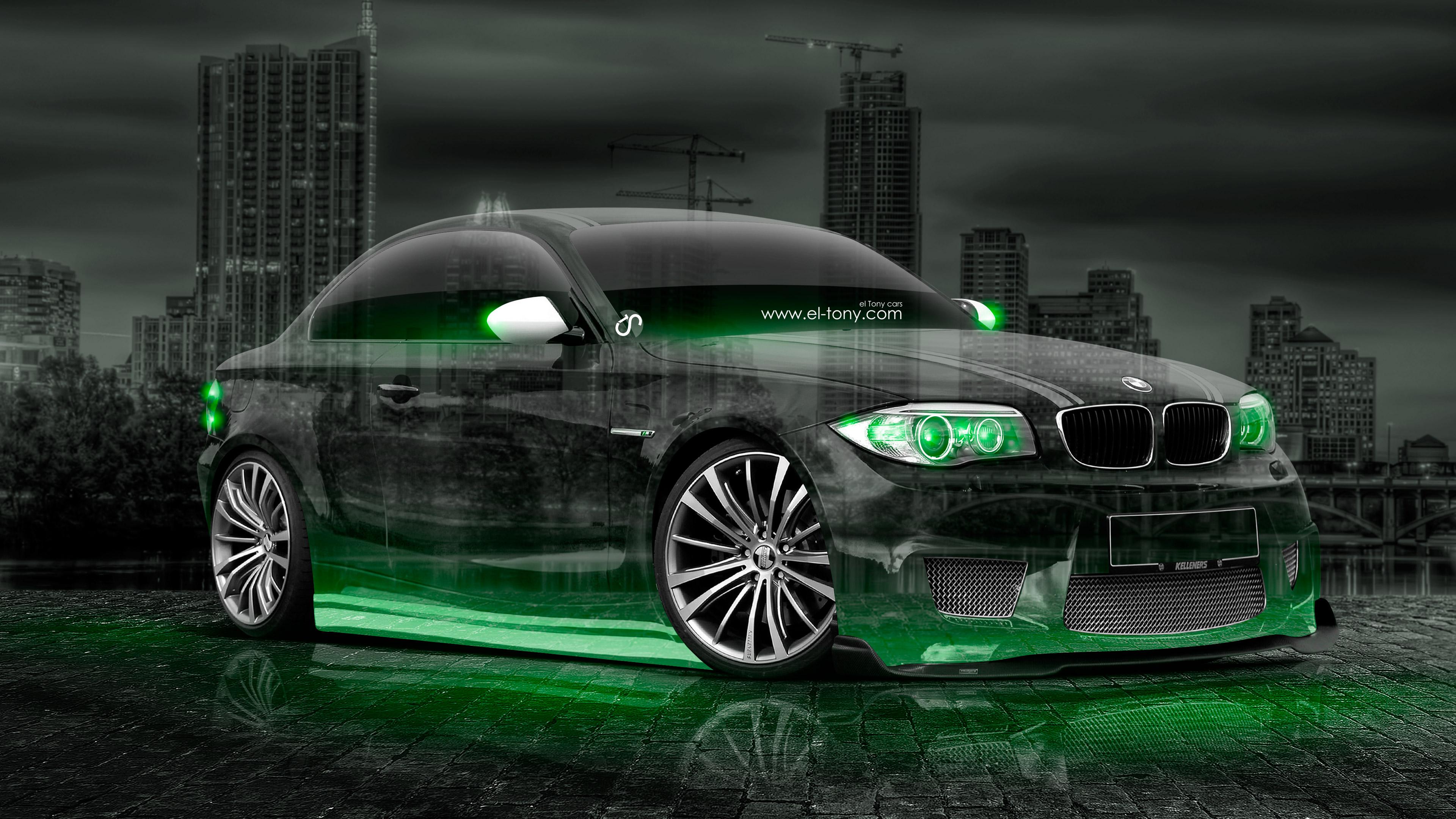 3840x2160 BMW M1 Tuning Crystal City Night Car 2015 el Tony