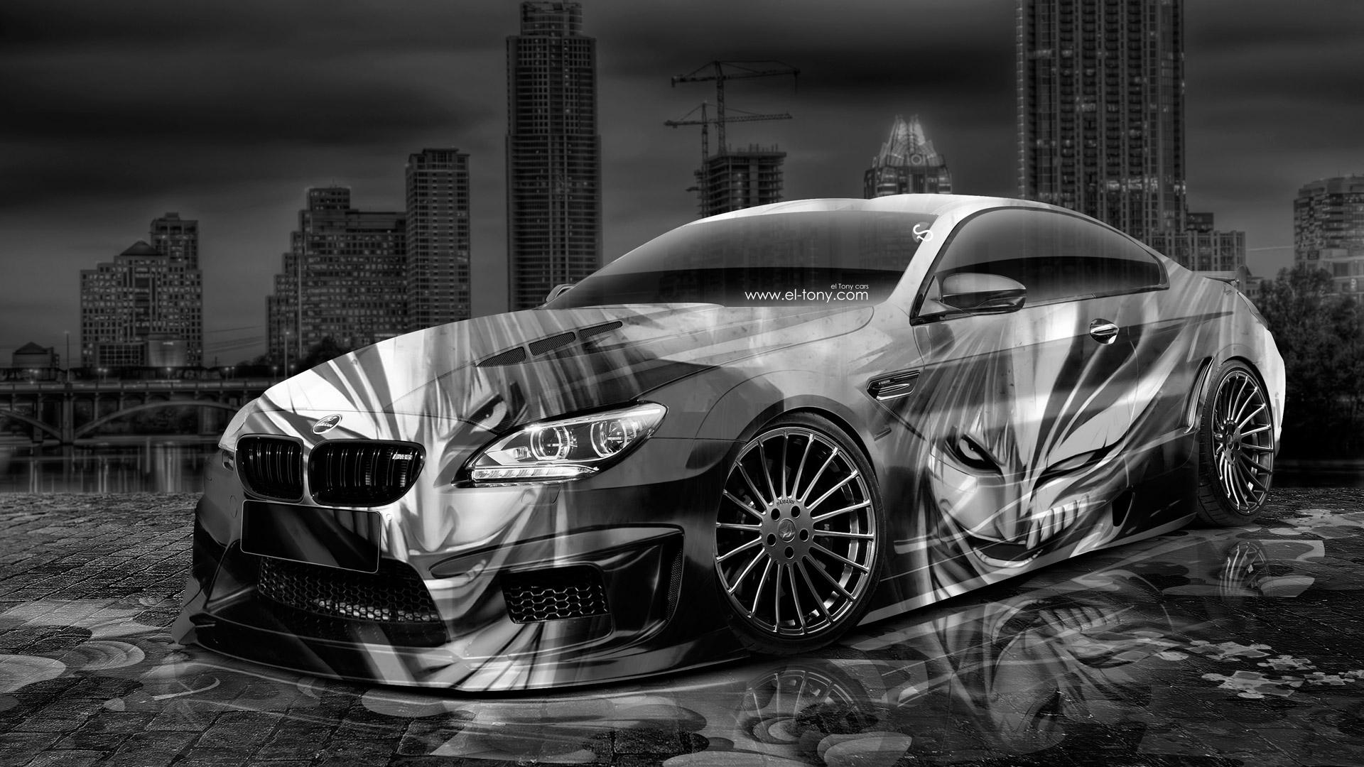 1920x1080 BMW M6 Hamann Tuning Anime Bleach Aerography City Car 2015 el Tony