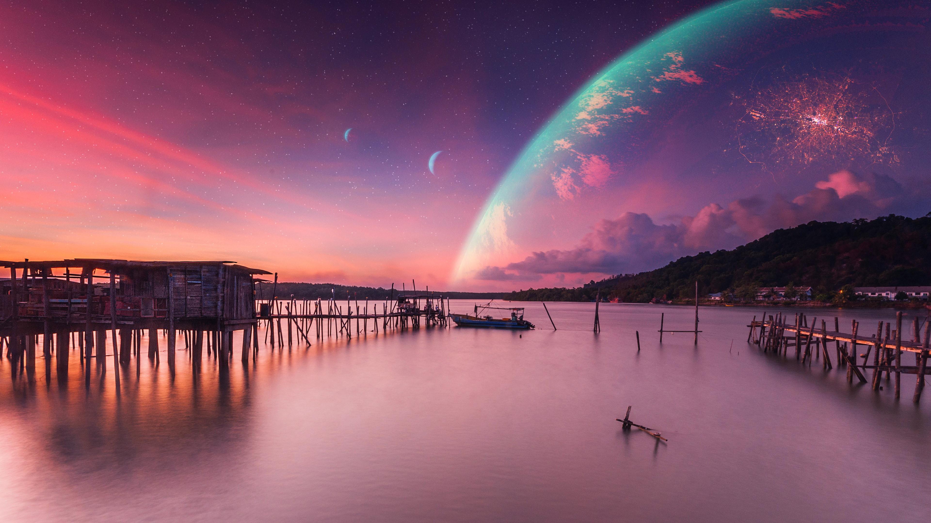 3840x2160 Download wallpaper: Peaceful dawn 3840x2160