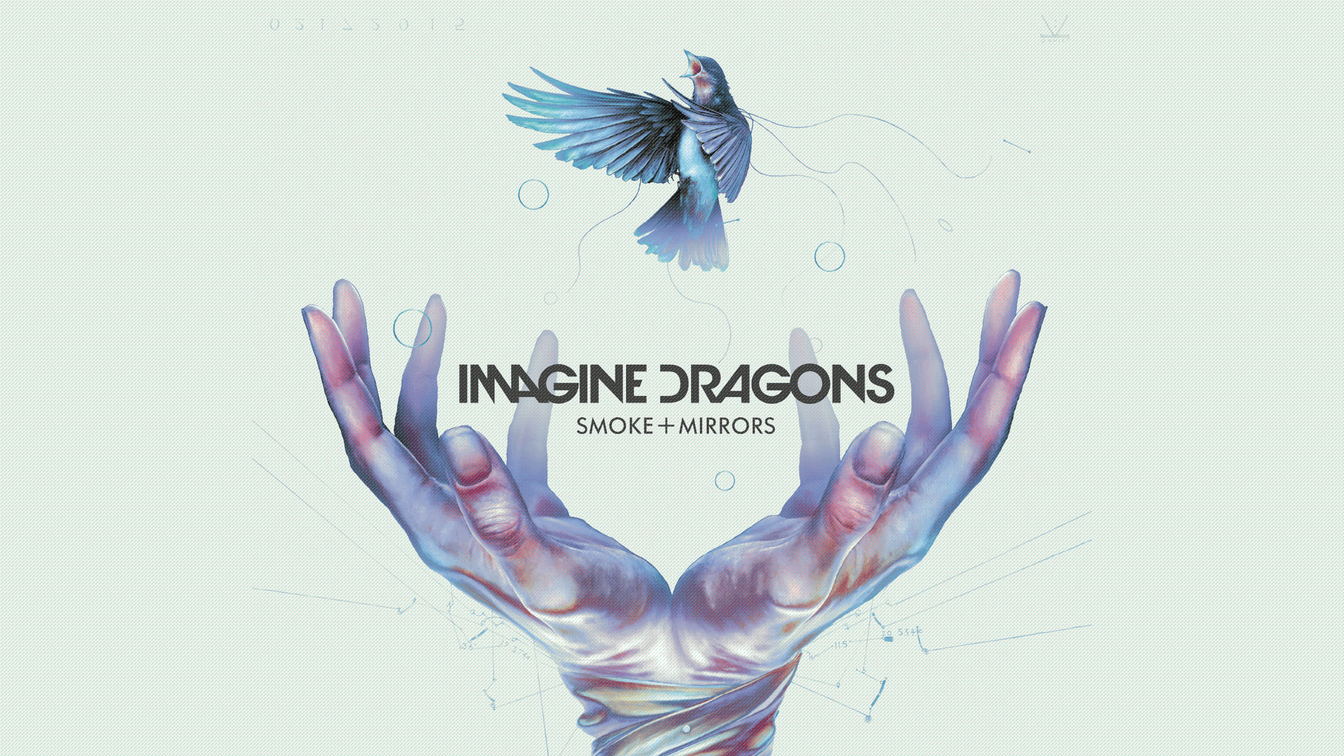 1920x1080 Imagine Dragons Birds Hands Digital Art Simple Background Wallpaper:1920x1080