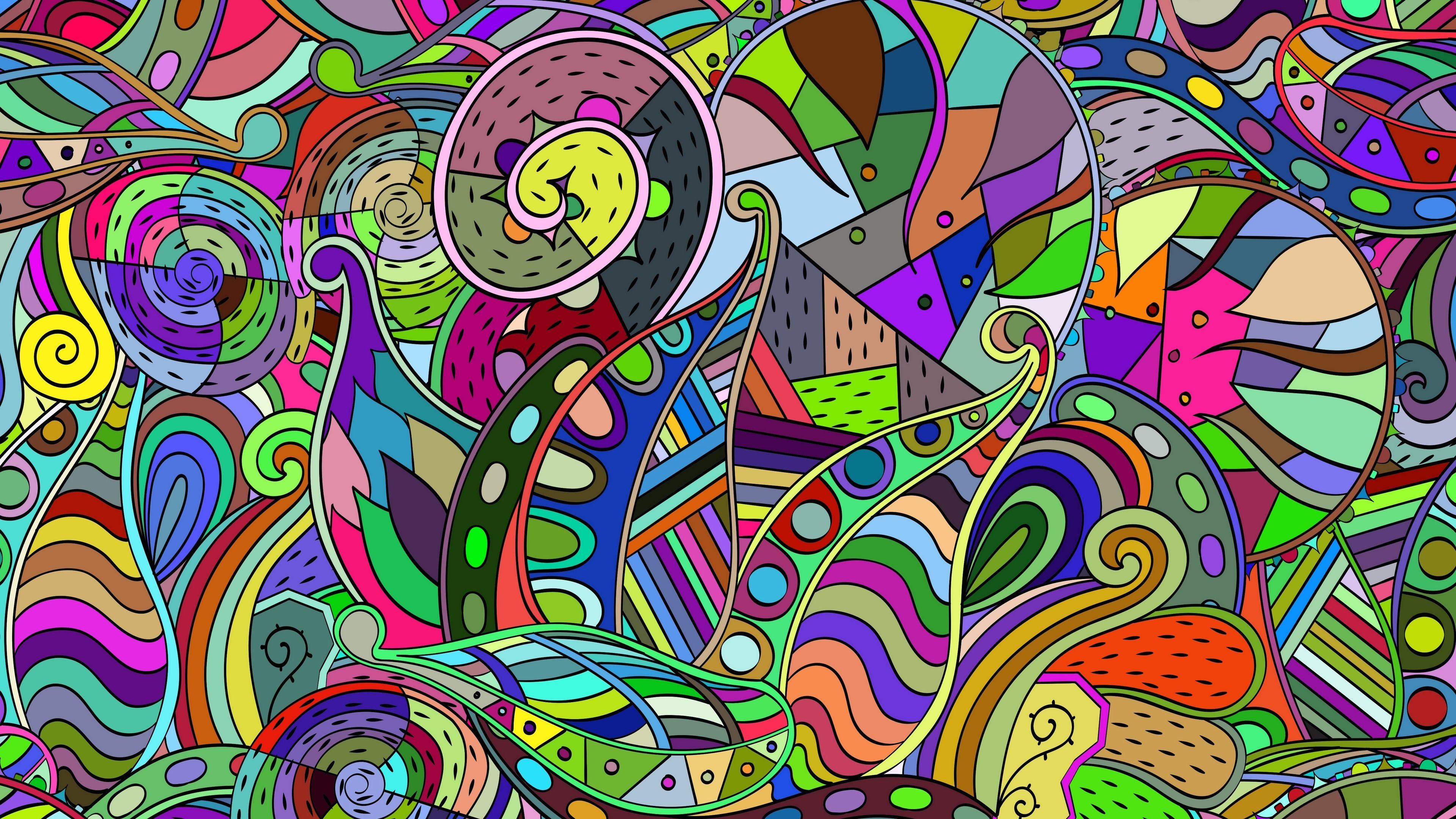 3840x2160 Colorful Pattern Wallpaper. Wallpaper Studio 10. Tens of thousands