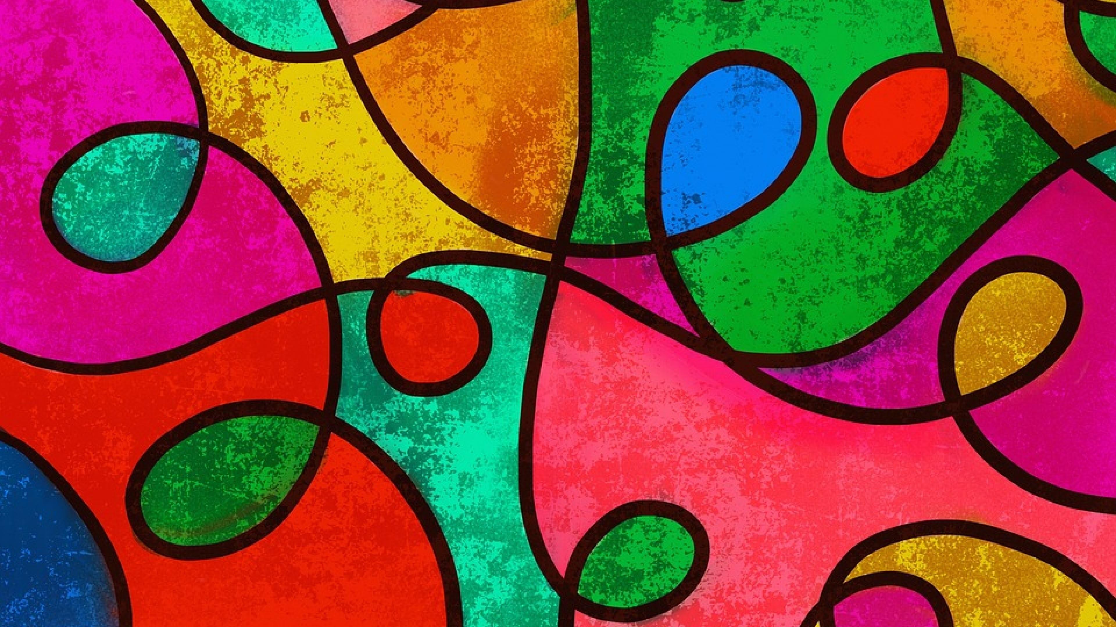 3840x2160 Colorful Stained Glass Art Wallpaper. Wallpaper Studio 10