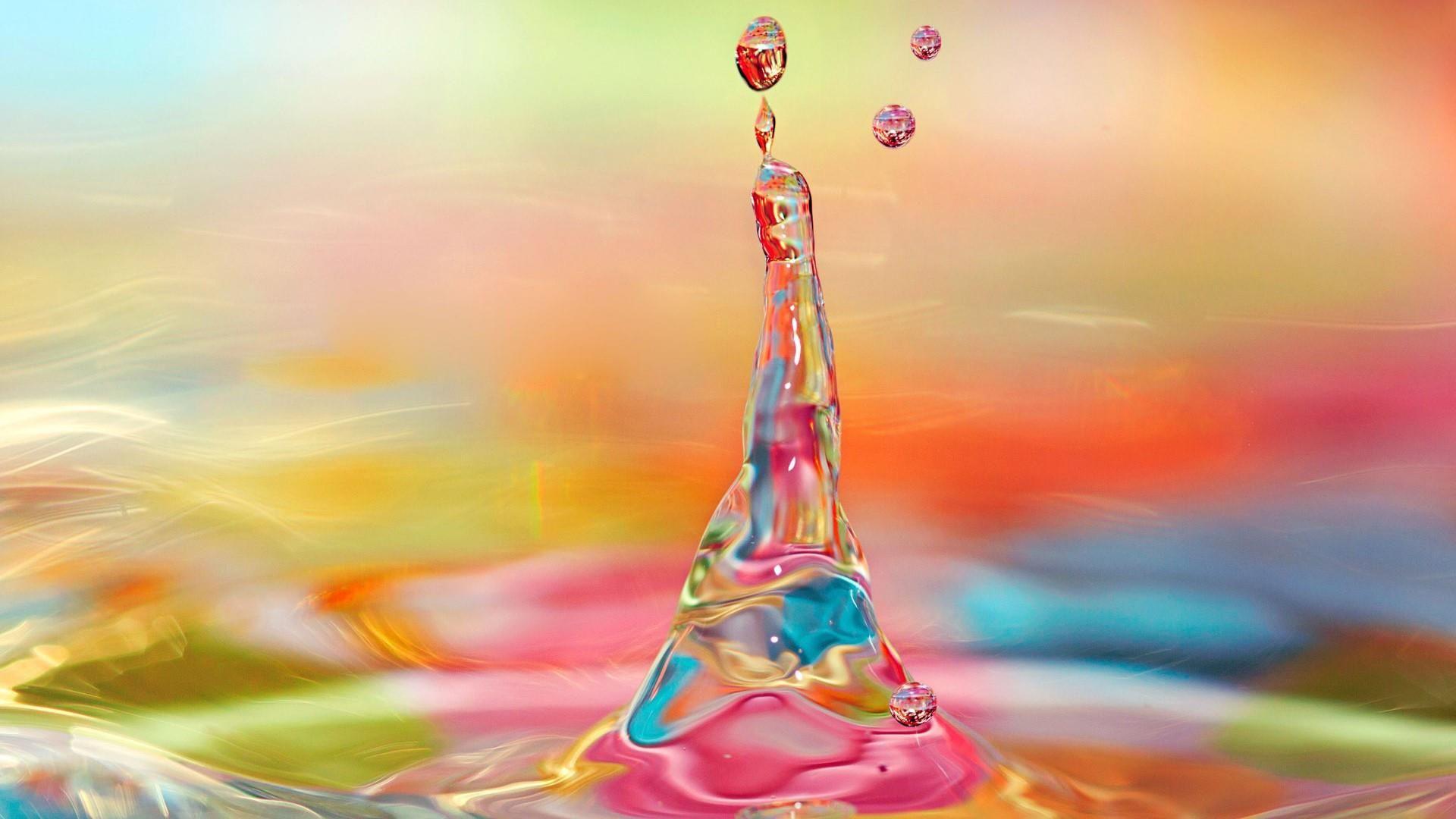 1920x1080 Colorful Water Splash Wallpaper. Wallpaper Studio 10