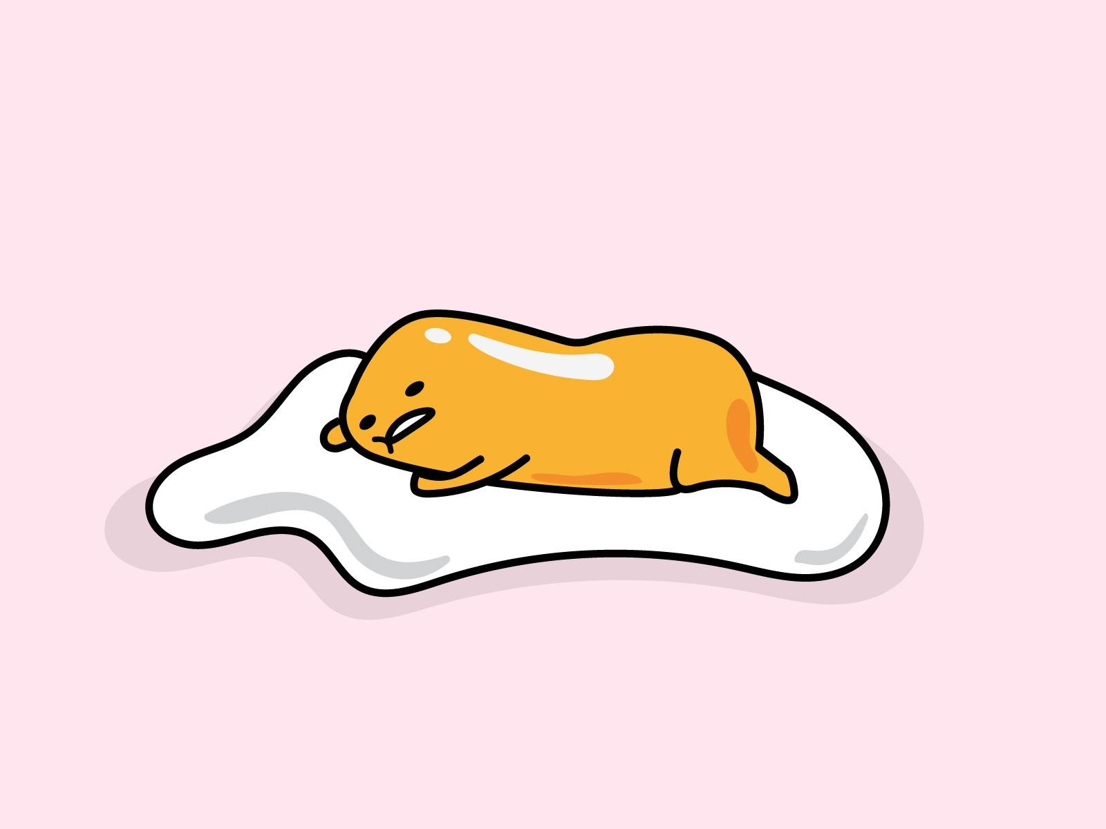 1600x1200 Gudetama lazy egg yolk ぐでたま by Diana on Dribbble