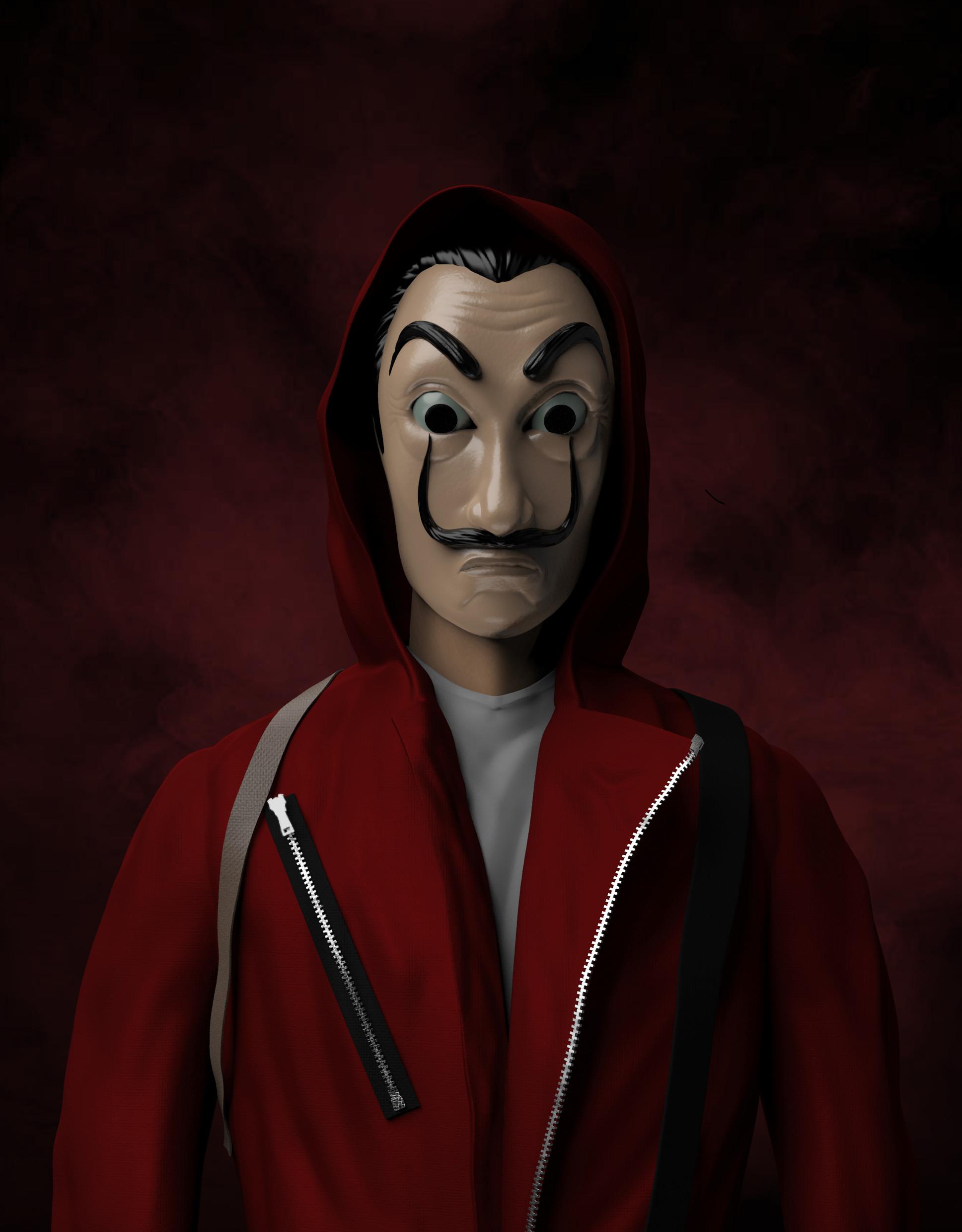 1937x2480 Ninb Adam Heist Mask Fanart
