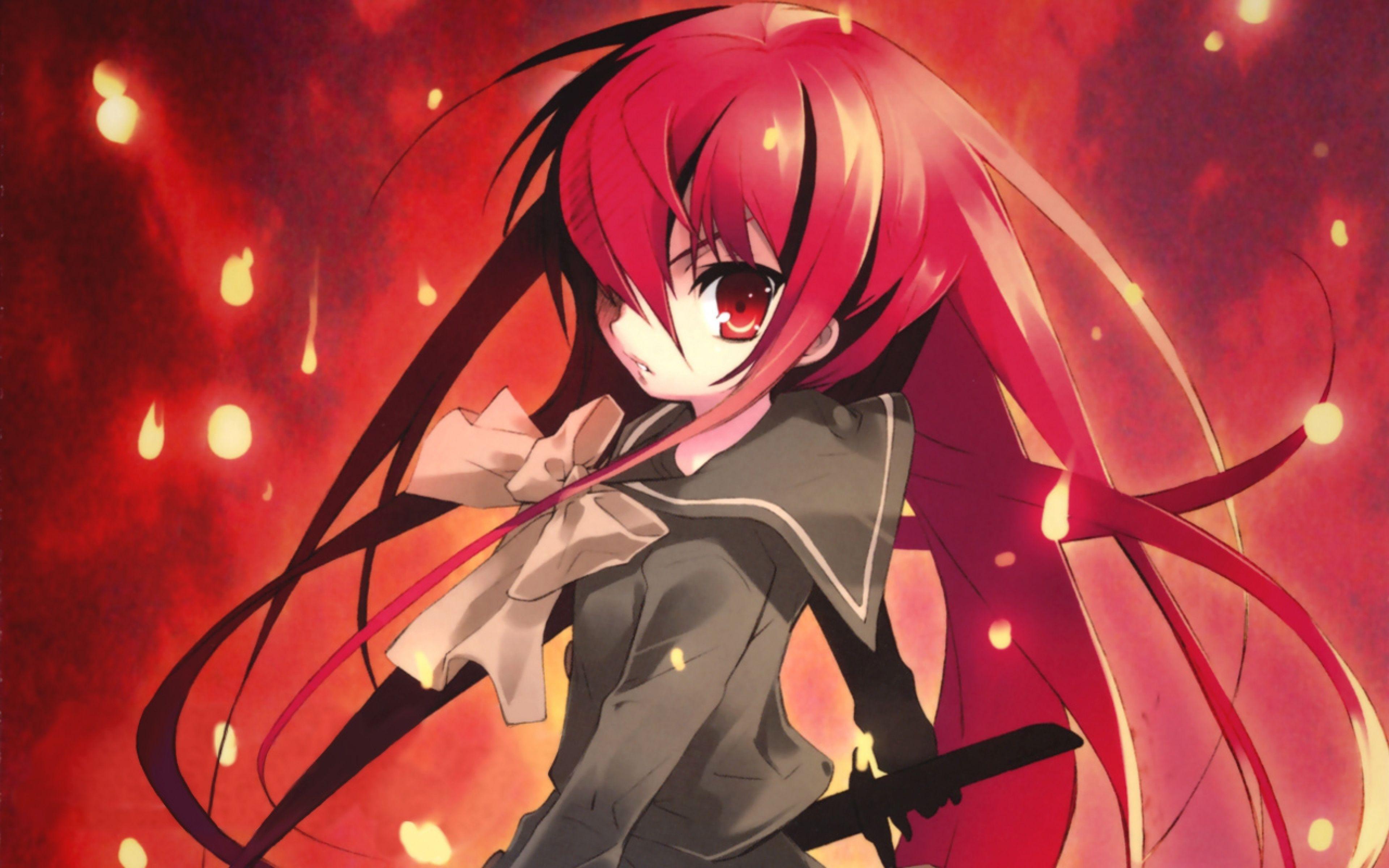3840x2400 Wallpaper shakugan no shana, girl, sword, sight, space. Shakugan no shana, Anime sketch, Red hair anime guy