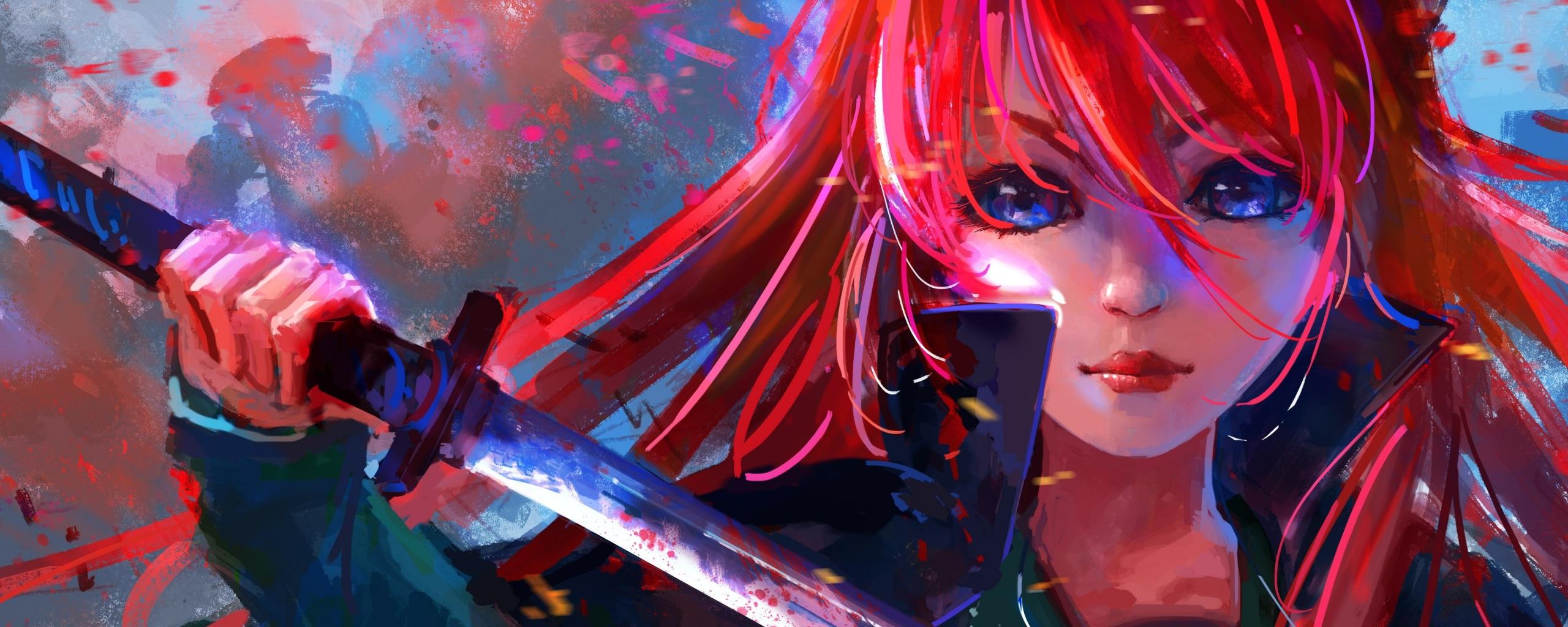 2560x1024 Wallpaper 4k Shakugan No Shana Anime Girl 4k Wallpaper