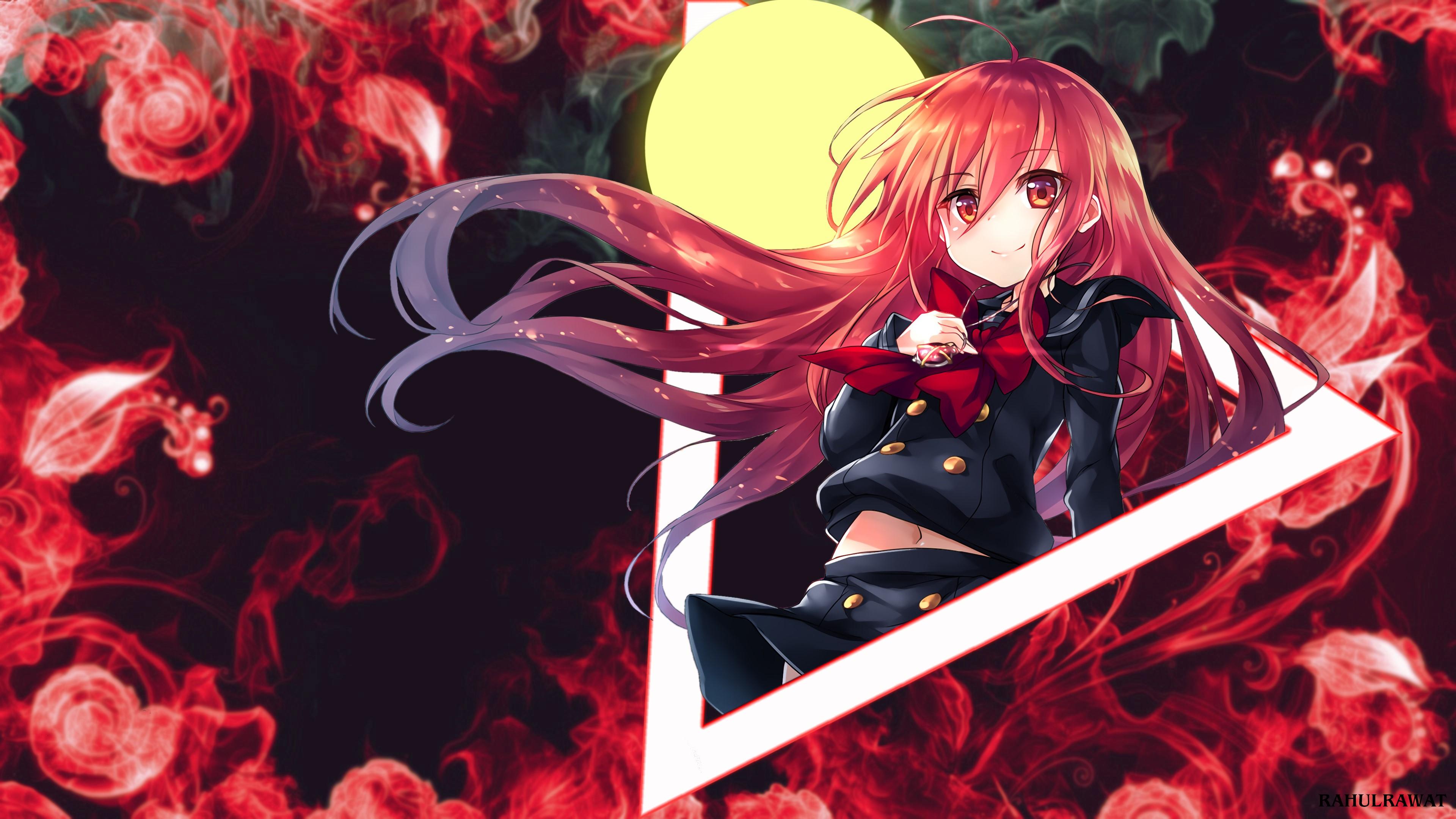 3840x2160 4K, Shakugan no Shana, red, artwork, anime HD Wallpaper