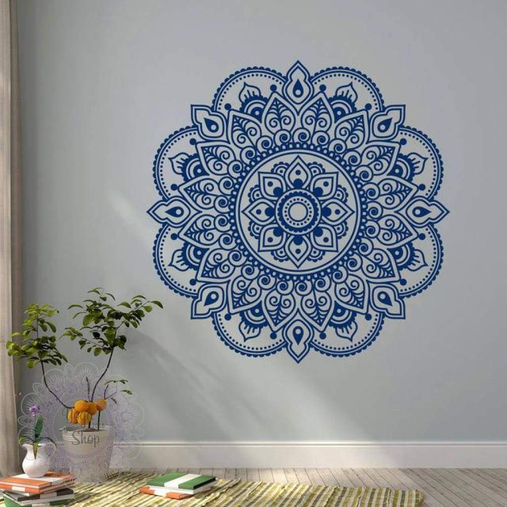 1024x1024 Wall Decal Mandala Yoga Lotus Flower