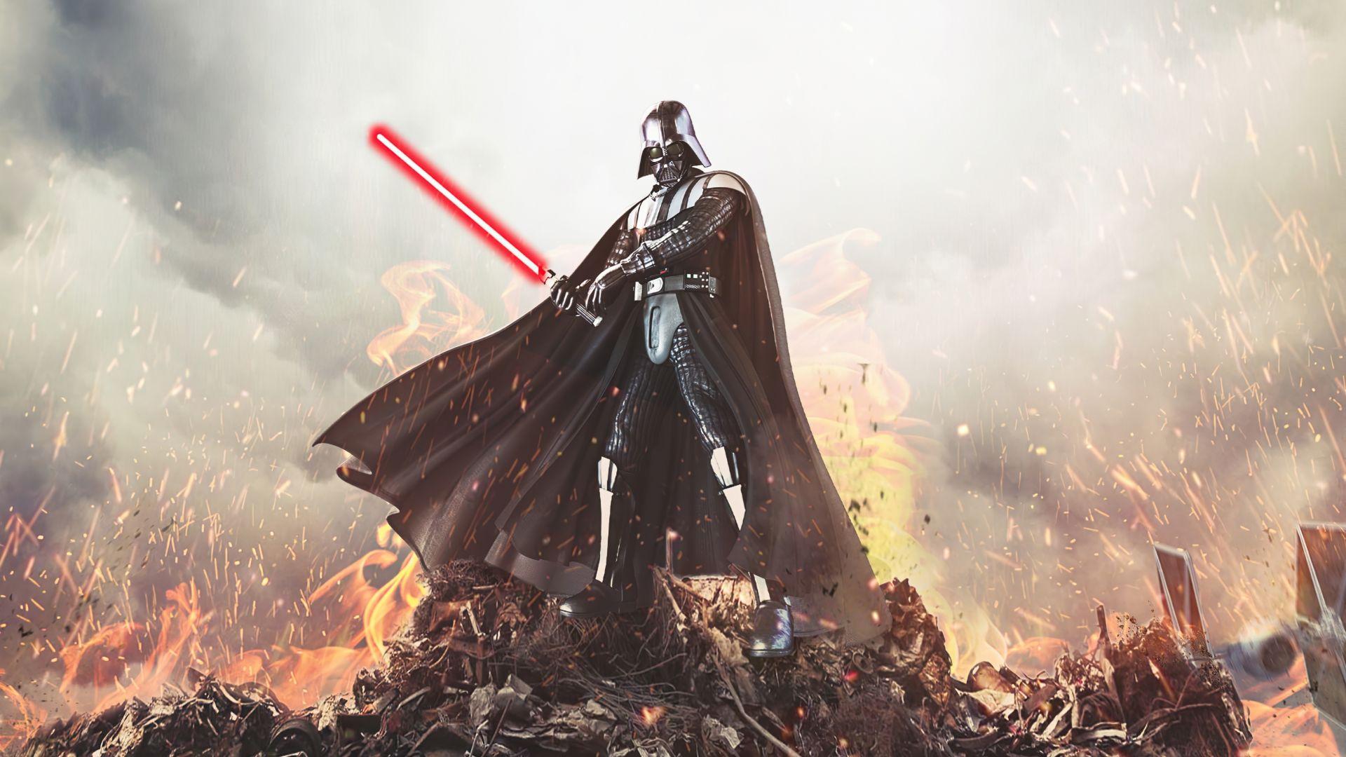 1920x1080 Desktop wallpaper darth vader, dark force, video game, HD image, picture, background, 38cba4