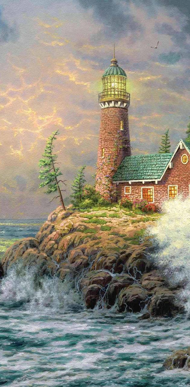 630x1280 Thomas Kinkade wallpaper