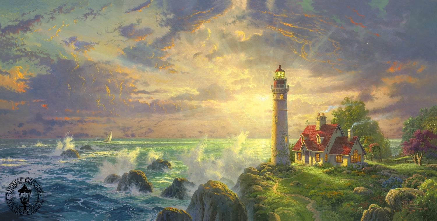 1500x759 Free download Thomas Kinkade Paintings Lighthouse Thomas kinkade signed and [1500x759] for your Desktop, Mobile & Tablet. Explore Thomas Kinkade Lighthouse Wallpaper. Thomas Kinkade Lighthouse Wallpaper, Thomas Kinkade Wallpaper