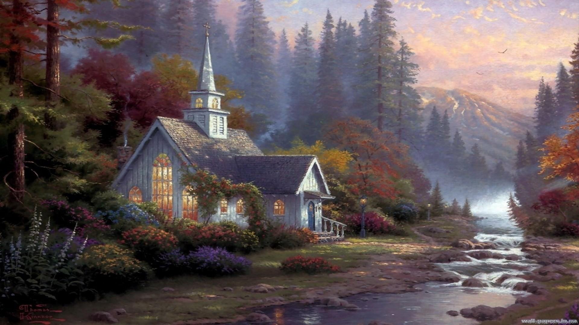 1920x1080 Thomas Kinkade Wallpaper for Desktop
